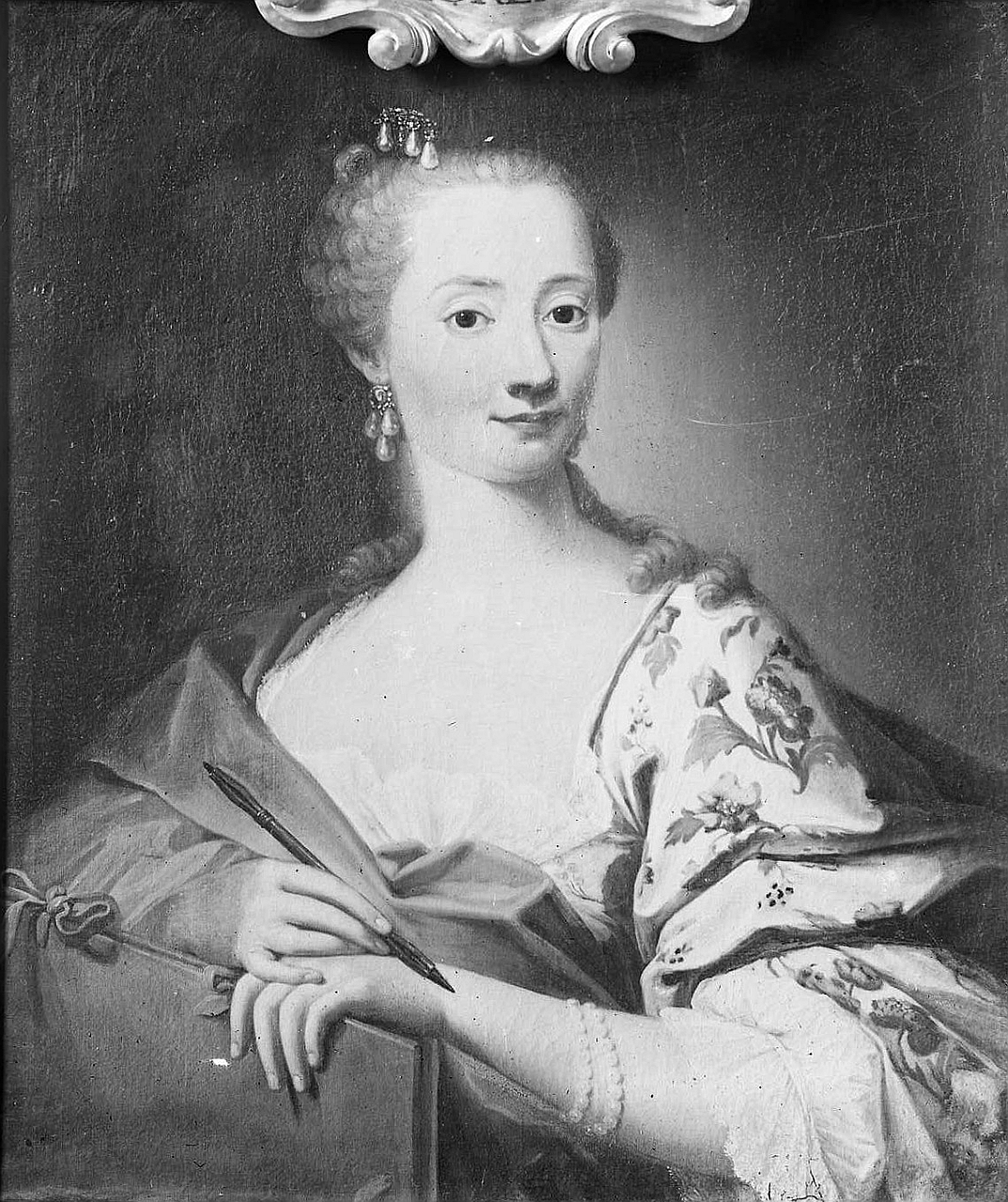 autoritratto di Maria Maddalena Baldacci (dipinto) di Gozzi Baldacci Maria Maddalena (metà sec. XVIII)