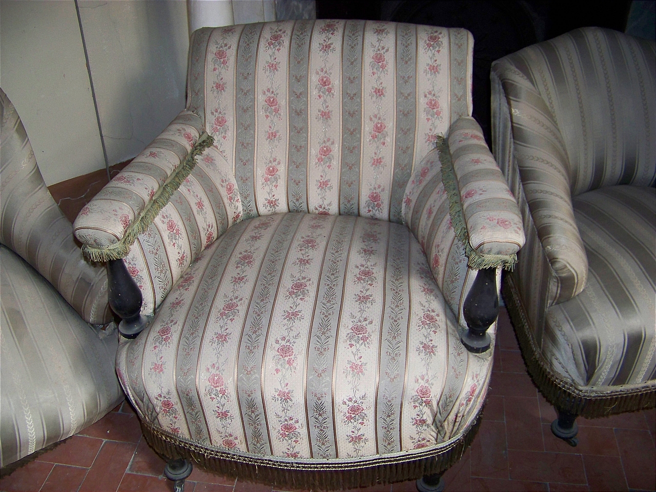 poltroncina, coppia - bottega toscana (seconda metà sec. XIX)