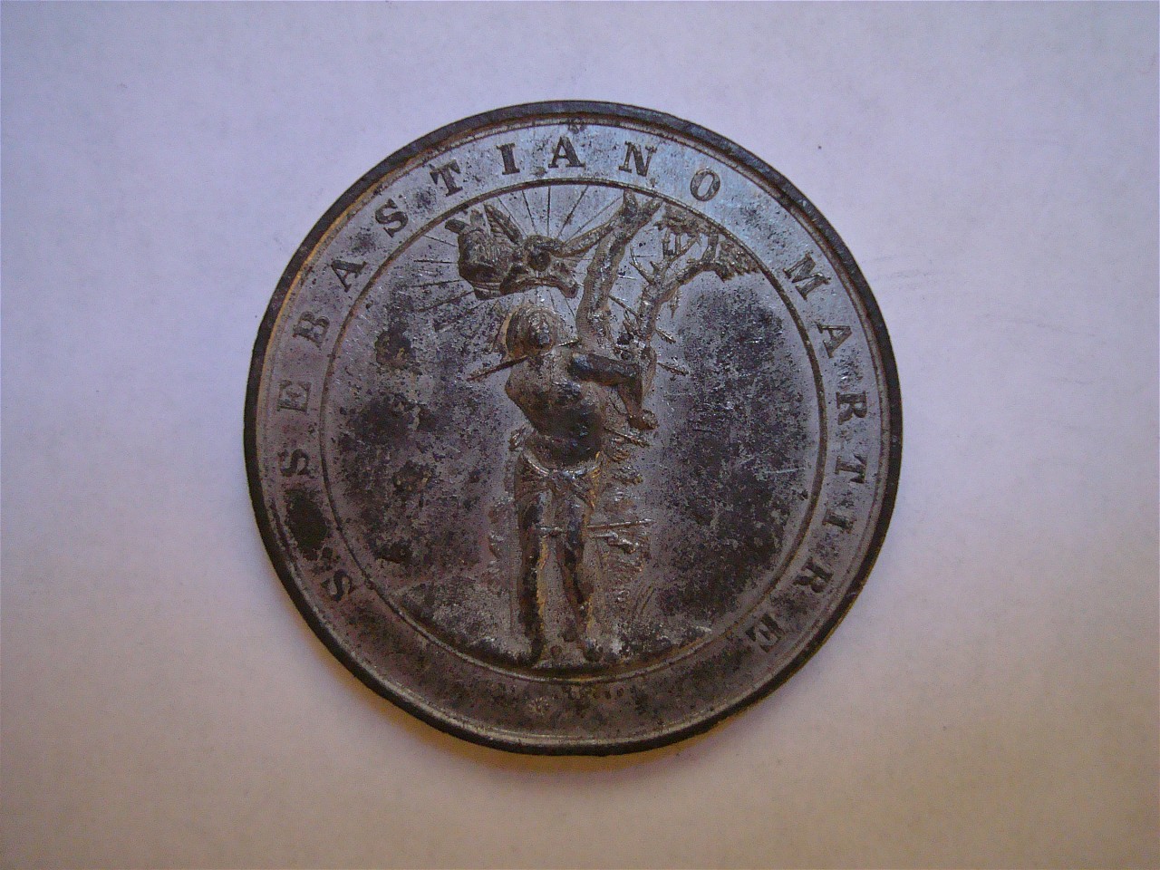 San Sebastiano (medaglia) di Gori Luigi (sec. XIX)