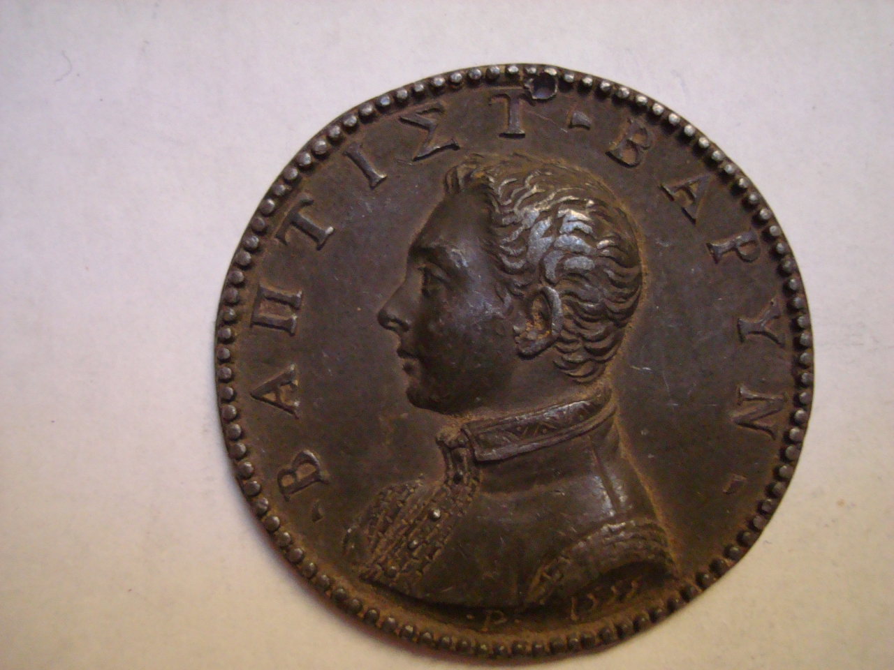 ritratto d'uomo (medaglia) di Pastorini Pastorino de' detto Pastorino da Siena (sec. XVI)