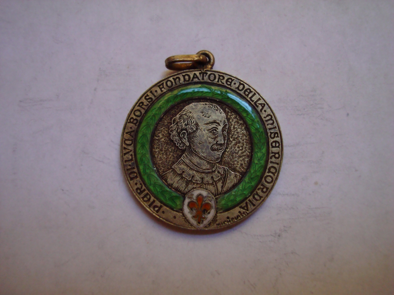 ritratto di Piero di Luca Borsi (medaglia) di Michelassi Enrico (sec. XX)