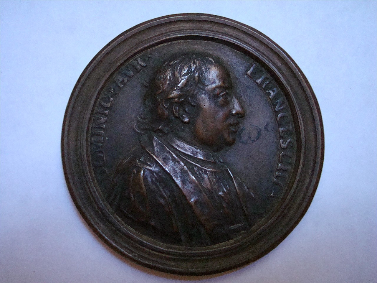 ritratto di Domenico Franceschi (medaglia) - bottega romana (?) (seconda metà sec. XVII)