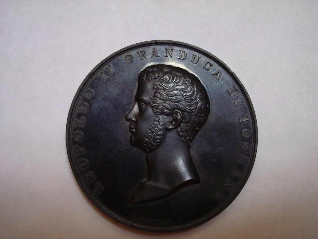 ritratto di Leopoldo II di Toscana (medaglia) di Niderost Joseph Anton (sec. XIX)