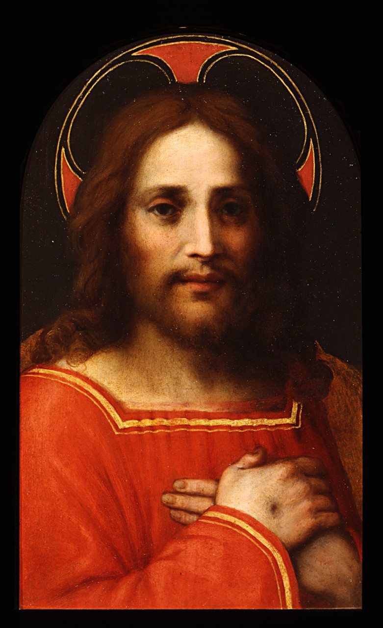 Cristo (dipinto) di Andrea del Sarto (scuola) (sec. XVI)