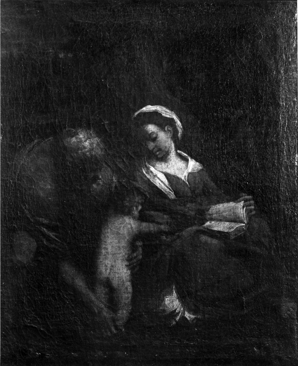 Sacra Famiglia (dipinto) di Rossi Pasquale (sec. XVII)