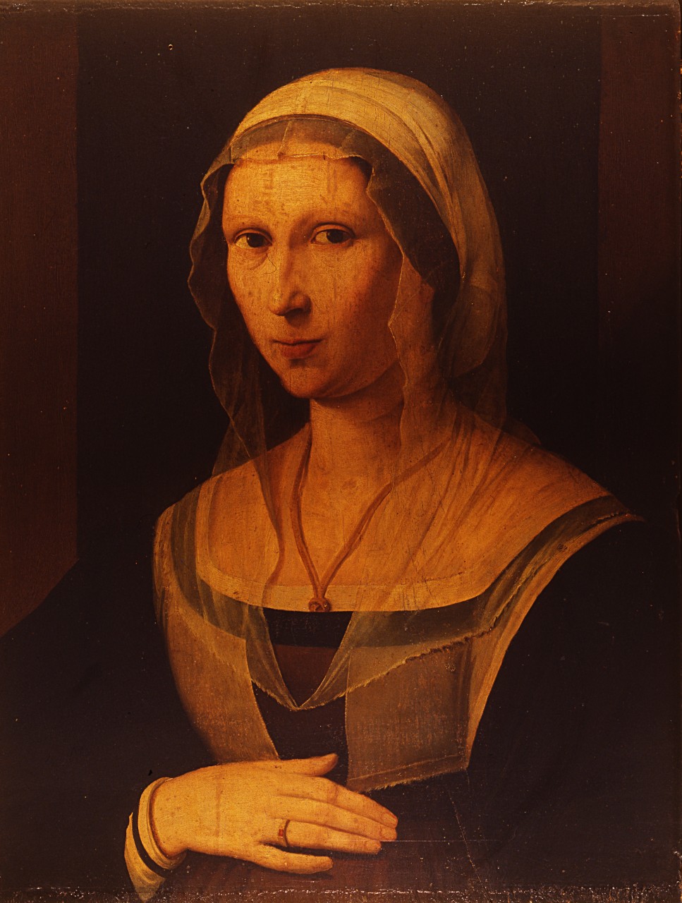 ritratto di donna incinta (dipinto) di Piero di Cosimo (attribuito) (prima metà sec. XVI)