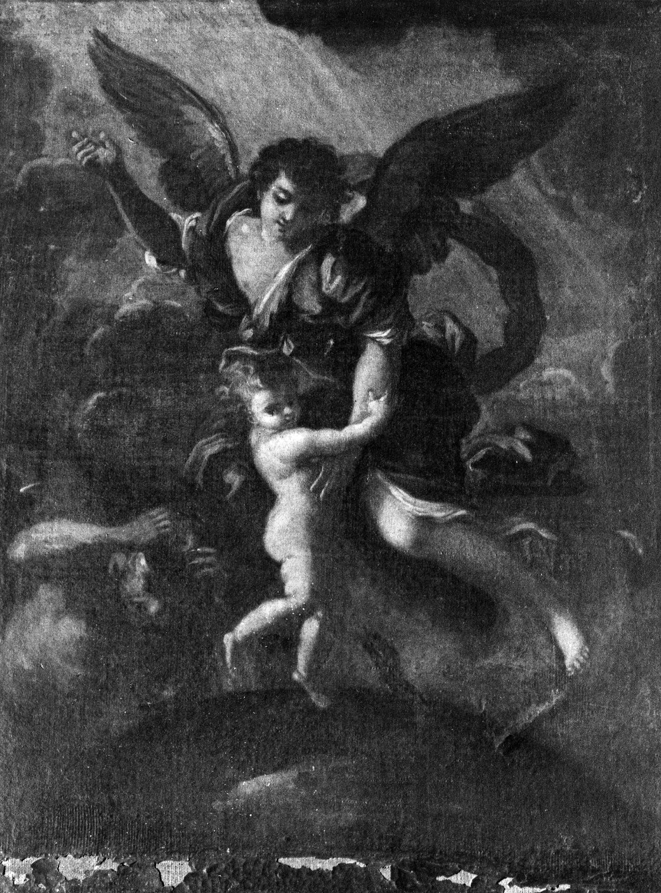 angelo custode (dipinto) di Brandi Giacinto (attribuito) (sec. XVII)
