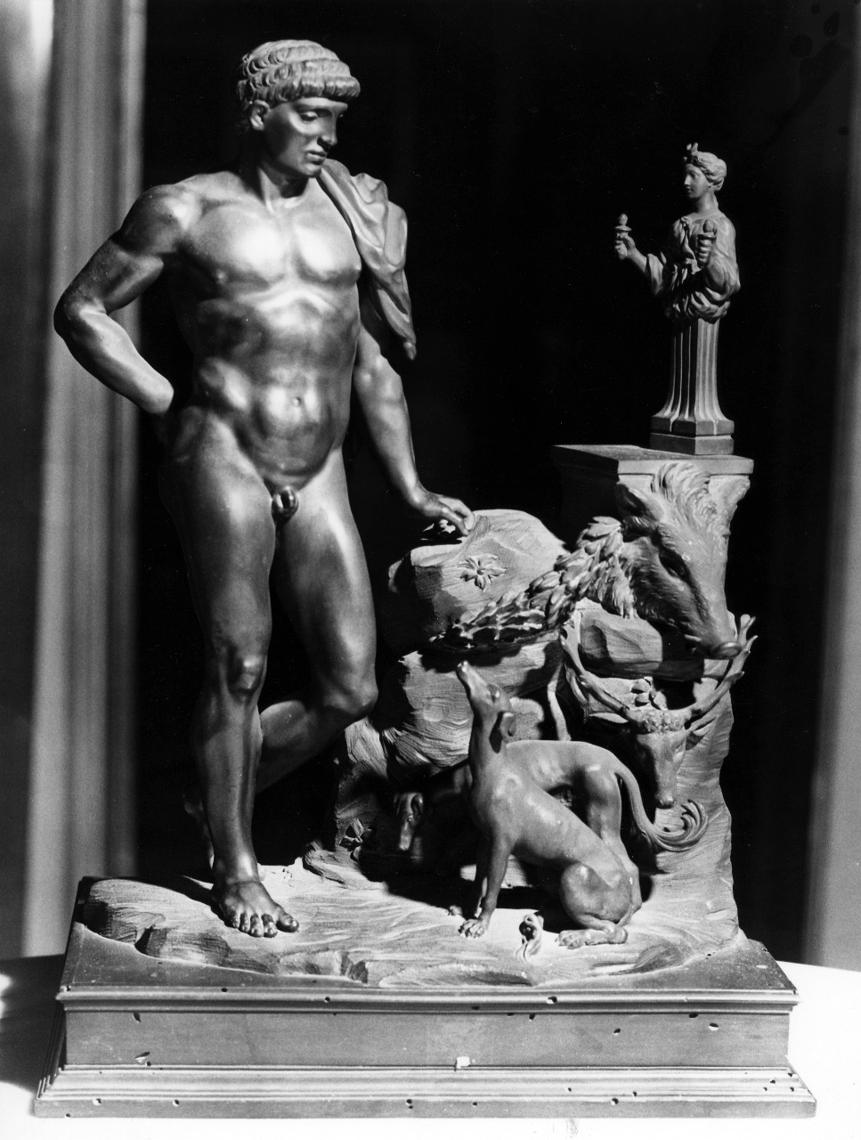 Meleagro offre sacrifici a Diana (scultura miniaturistica) - ambito toscano (sec. XVIII)