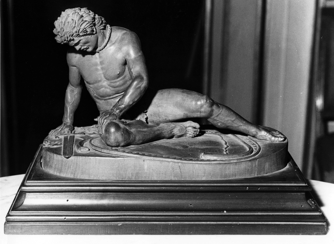 Galata morente, prigioniero morente (scultura miniaturistica) di Sporer Johann (sec. XVIII)