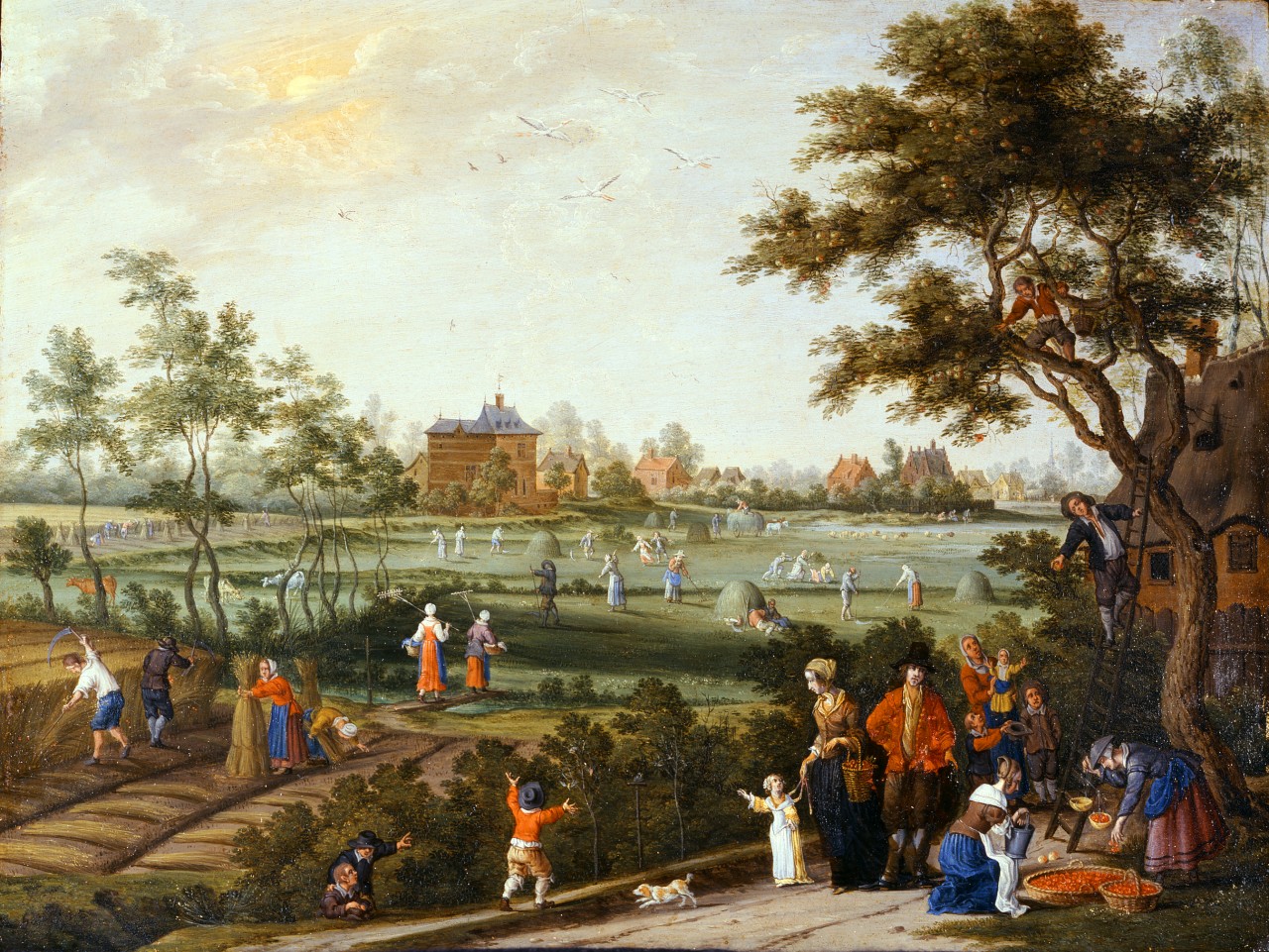 Veduta di Poternohe, estate in campagna (dipinto) di Gijsels Peeter il Vecchio (sec. XVII)
