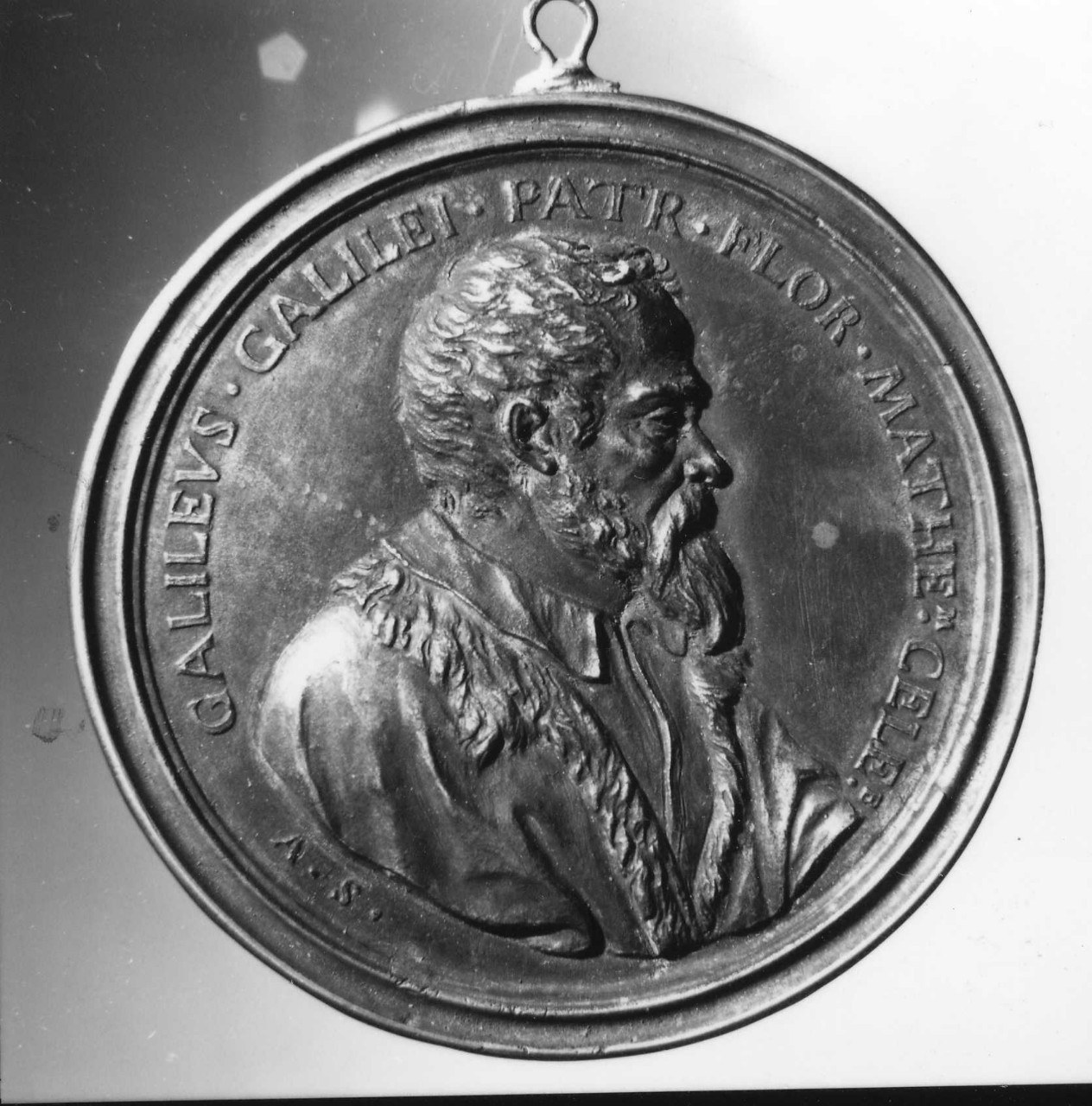ritratto di Galileo Galilei; Astronomia e Geometria (medaglia) di Selvi Antonio (sec. XVIII)