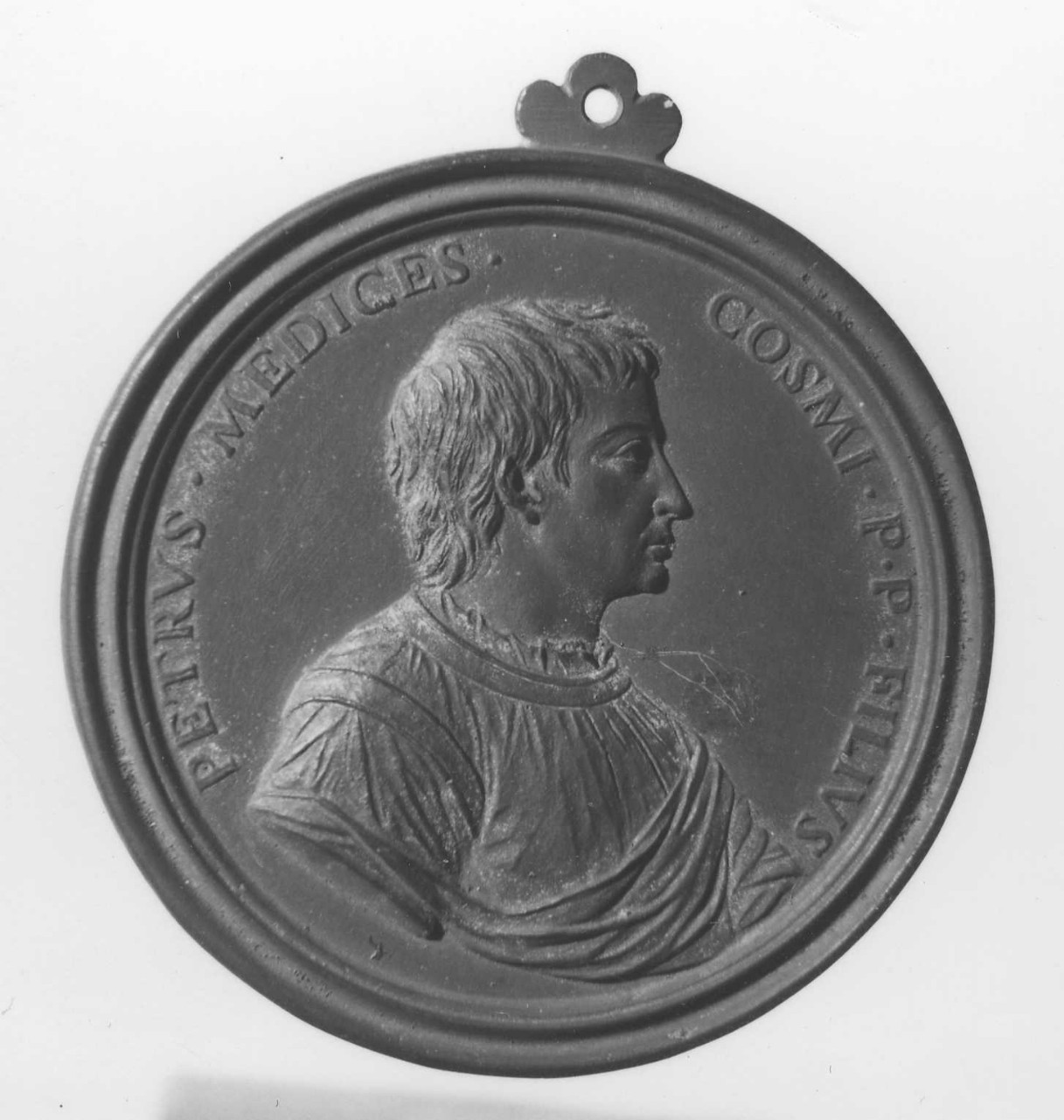 ritratto di Piero de' Medici detto Piero il Gottoso; Aquila con anello con diamante (medaglia) di Selvi Antonio, Vaggelli Bartolomeo (sec. XVIII)
