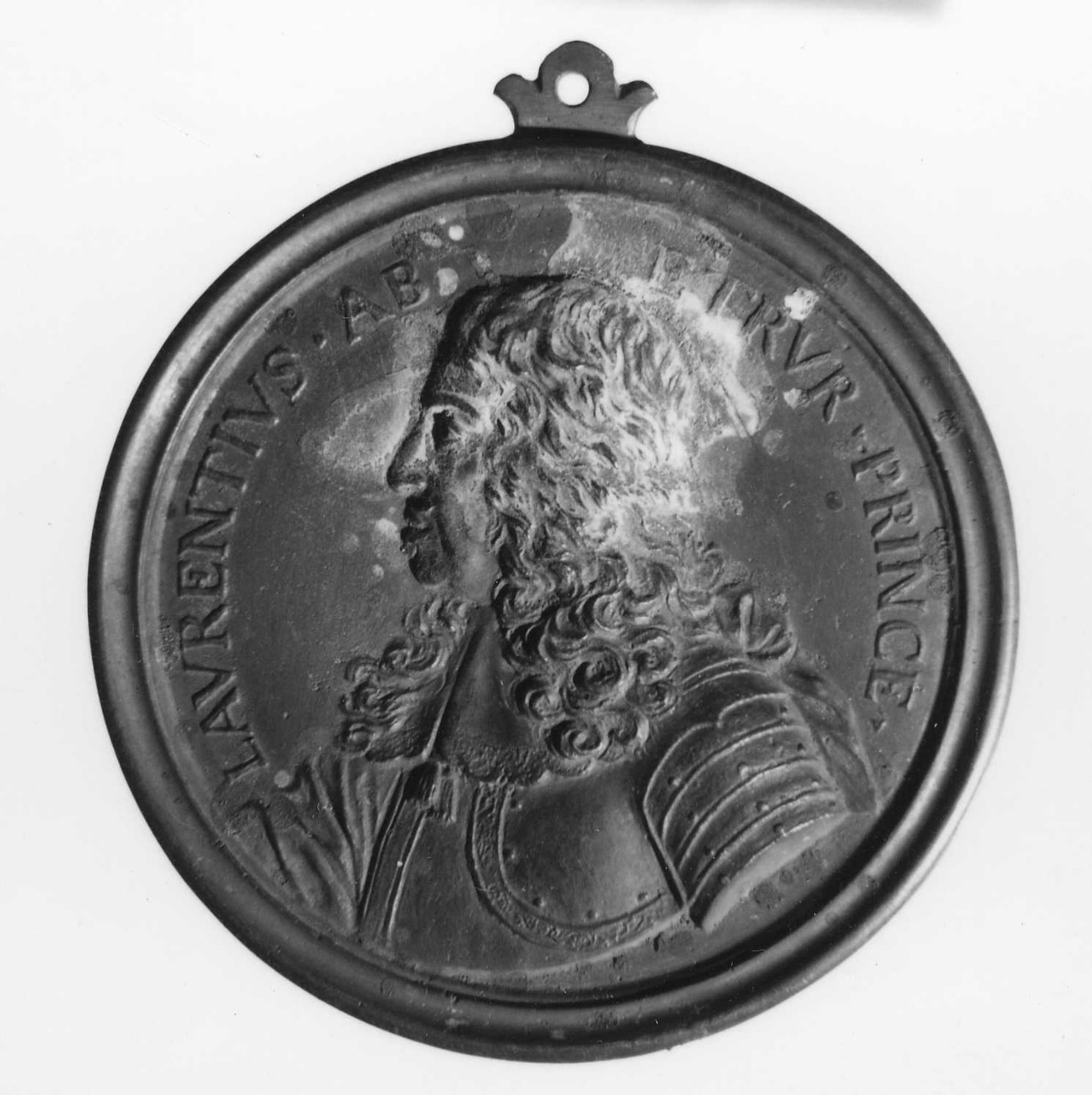 ritratto di don Lorenzo de' Medici; corona di lauro (medaglia) di Selvi Antonio, Vaggelli Bartolomeo (sec. XVIII)