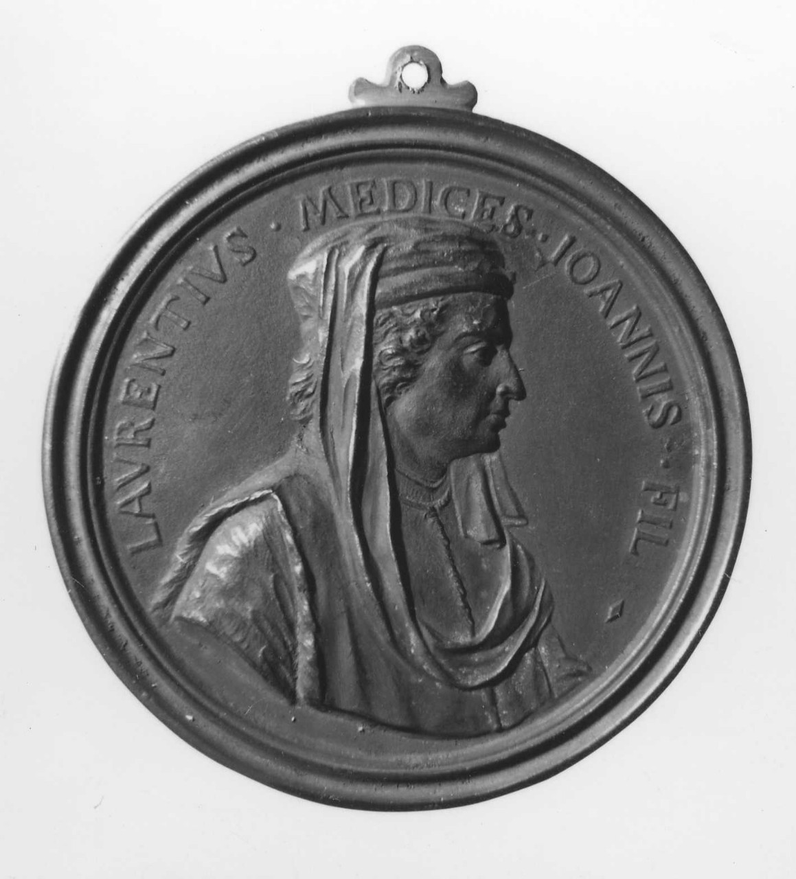 ritratto di Lorenzo di Giovanni de' Medici; tre anelli legati da un nastro (medaglia) di Selvi Antonio, Vaggelli Bartolomeo (sec. XVIII)