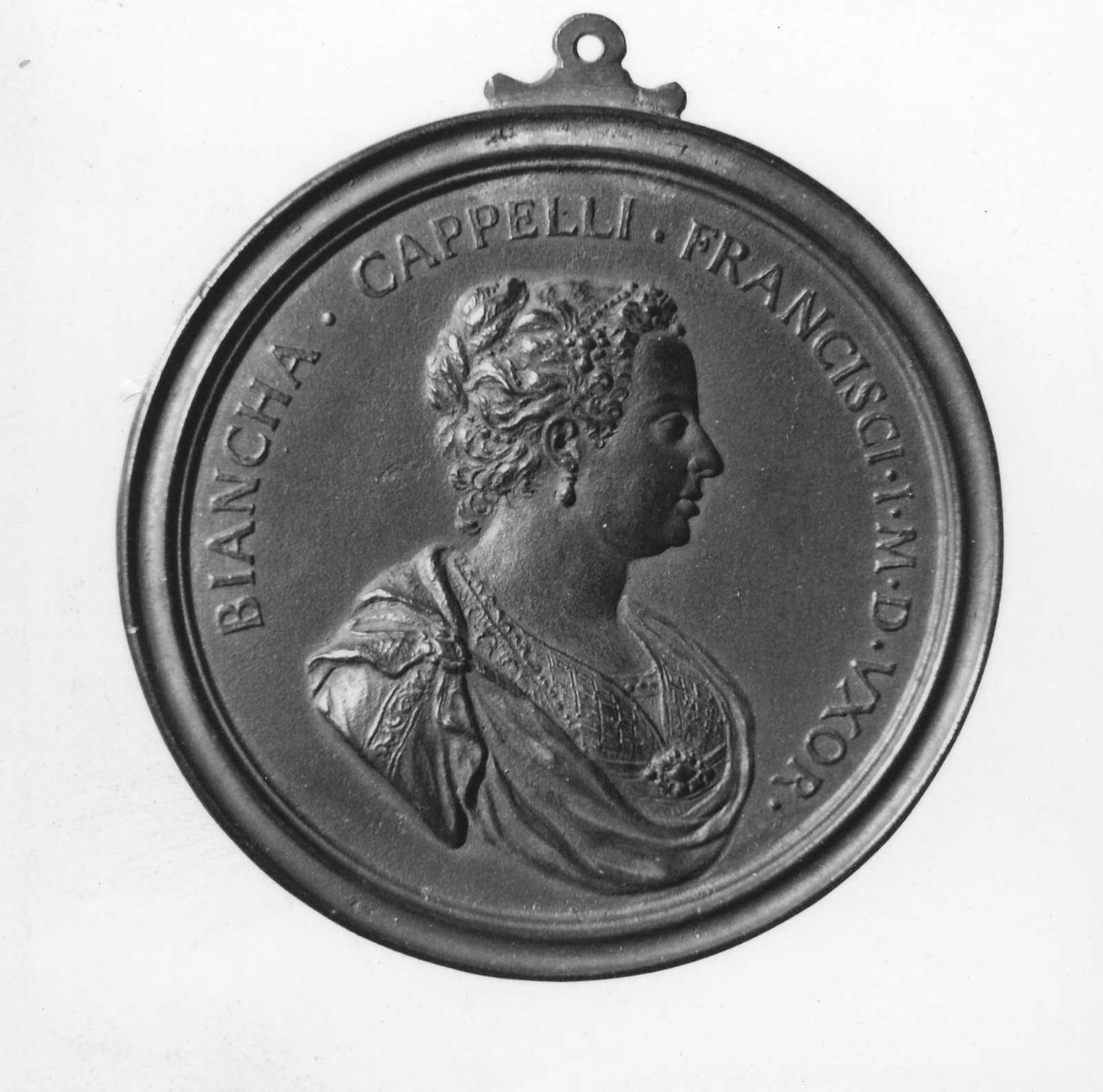 ritratto di Bianca Cappello; cigno con le ali aperte (medaglia) di Selvi Antonio, Vaggelli Bartolomeo (sec. XVIII)