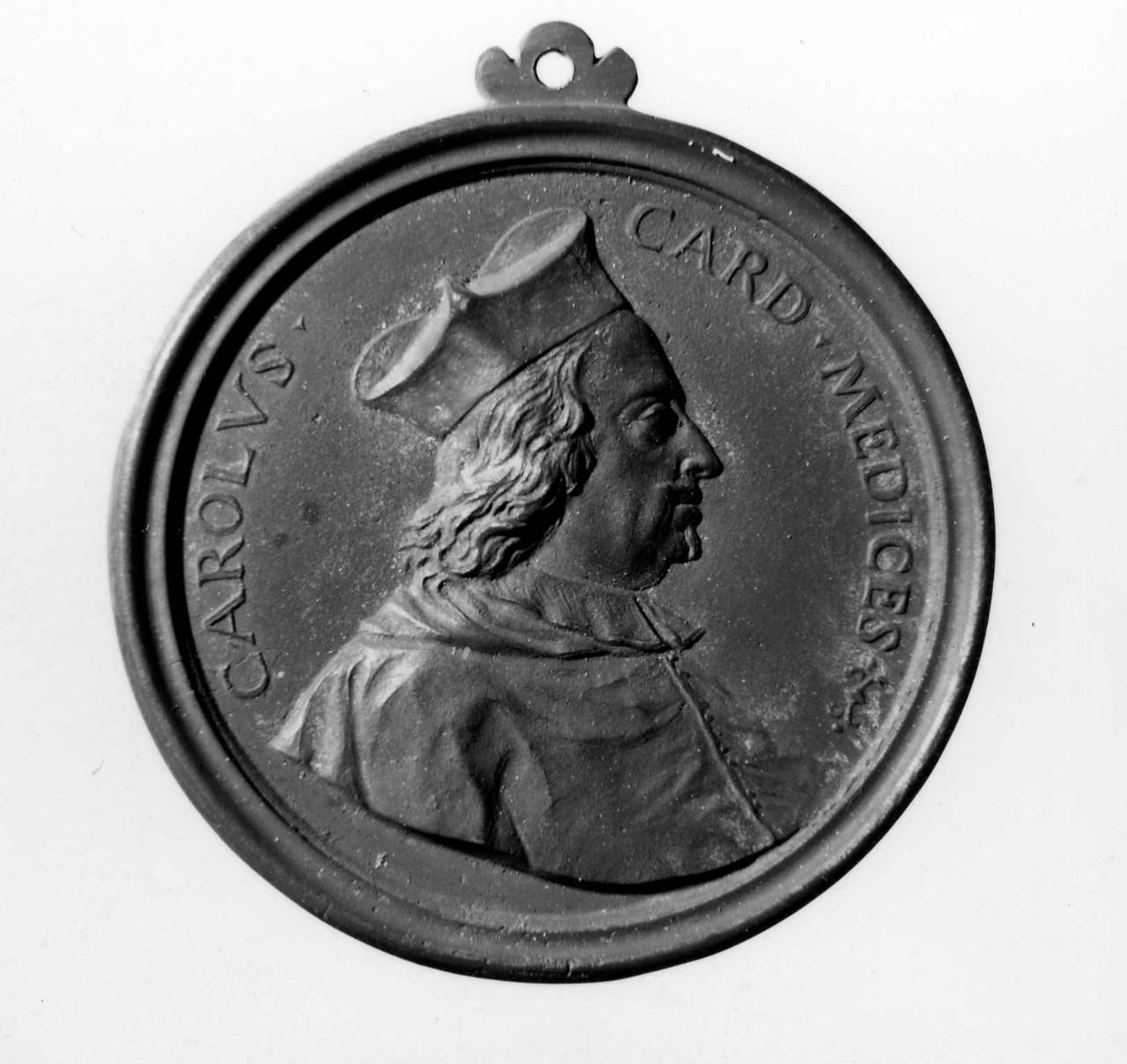 ritratto del cardinale Carlo de' Medici; grifone rampante (medaglia) di Selvi Antonio, Vaggelli Bartolomeo (sec. XVIII)