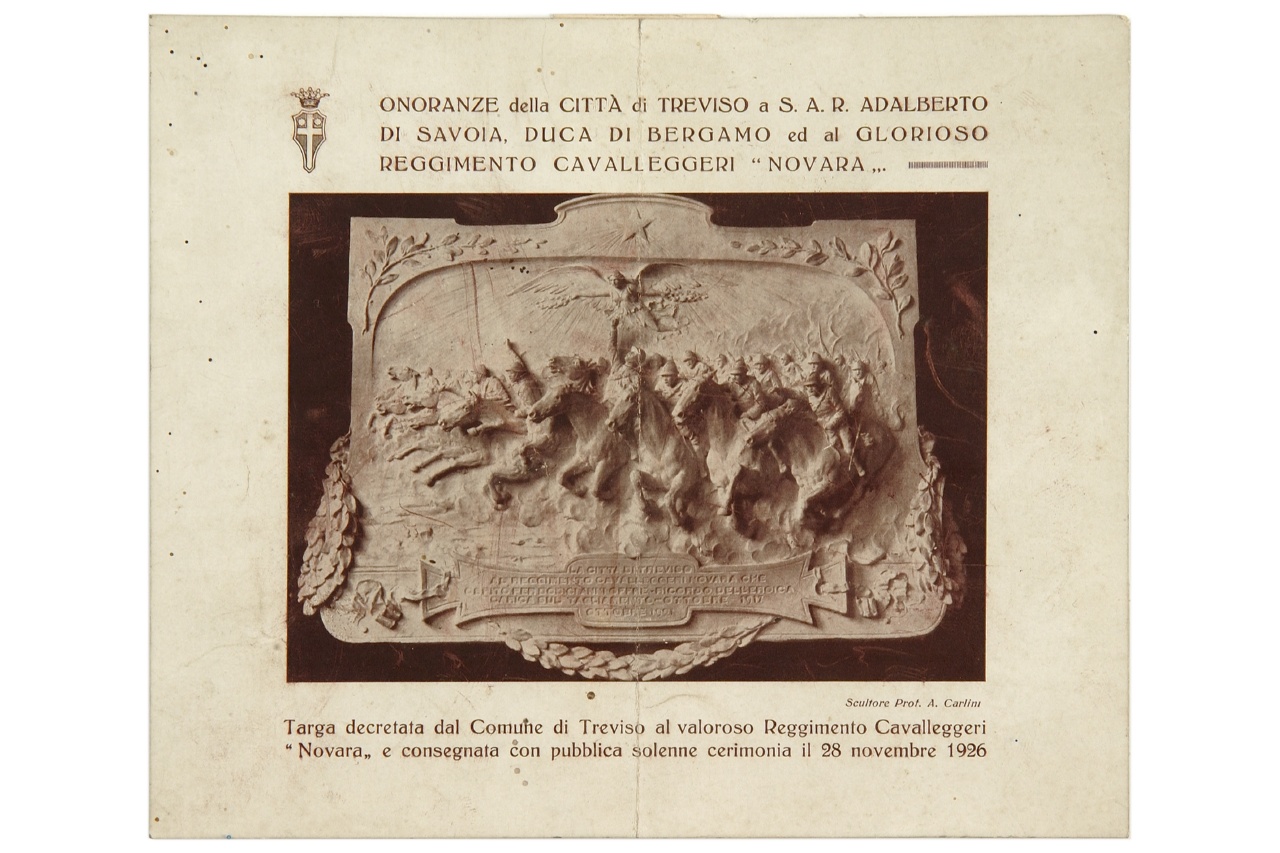 riproduzione fotografica di targa commemorativa (locandina) - ambito italiano (sec. XX)