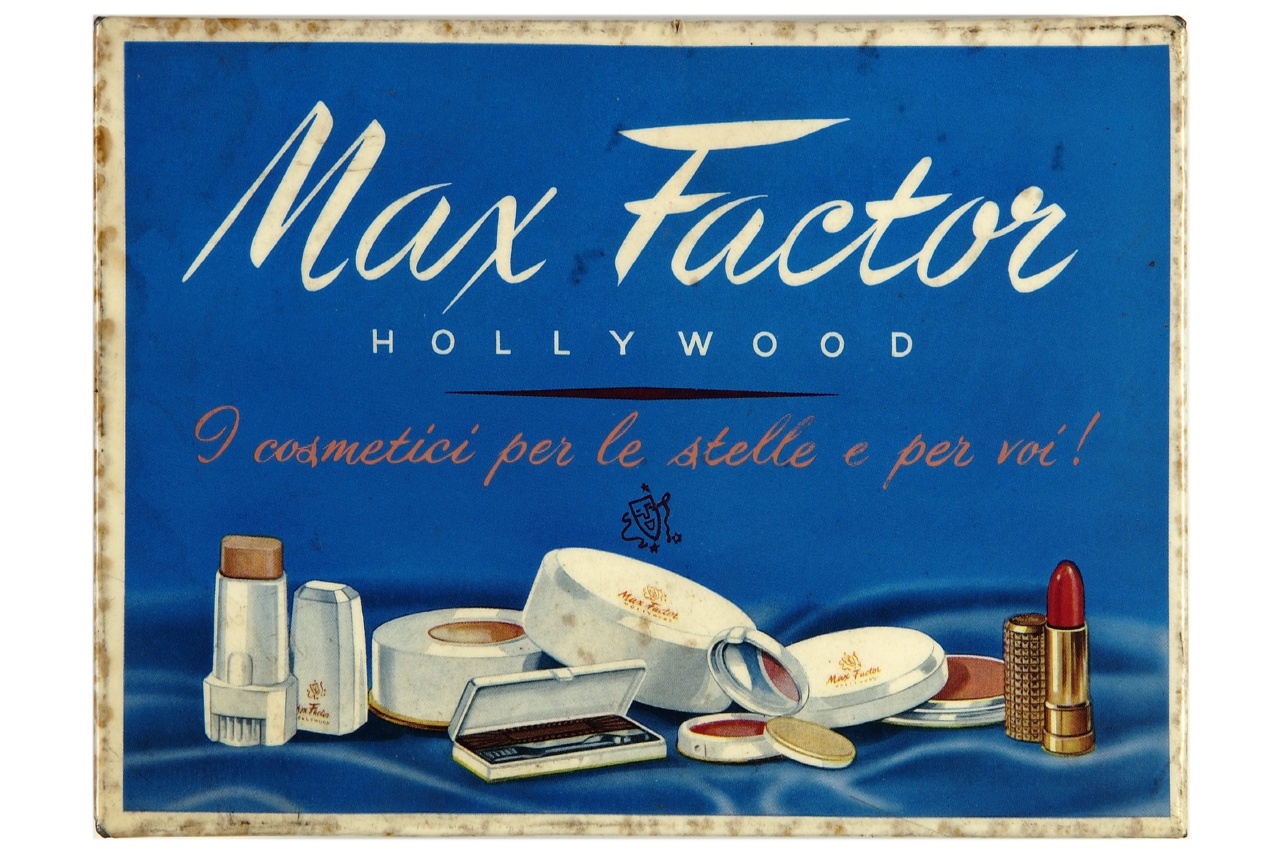cosmetici femminili su telo blu (tabella) - ambito americano (sec. XX)
