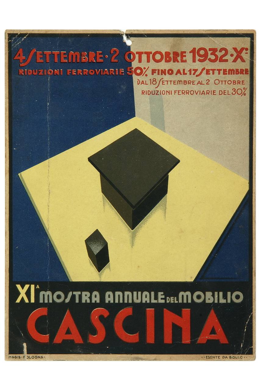 mobili stilizzati (locandina) - ambito italiano (sec. XX)