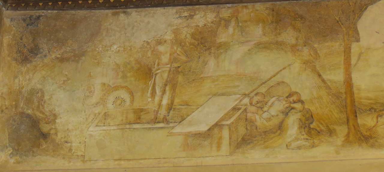 Storie della Passione di Cristo, Resurrezione (dipinto, elemento d'insieme) di Aspertini Amico (fine/ inizio secc. XV/ XVI)