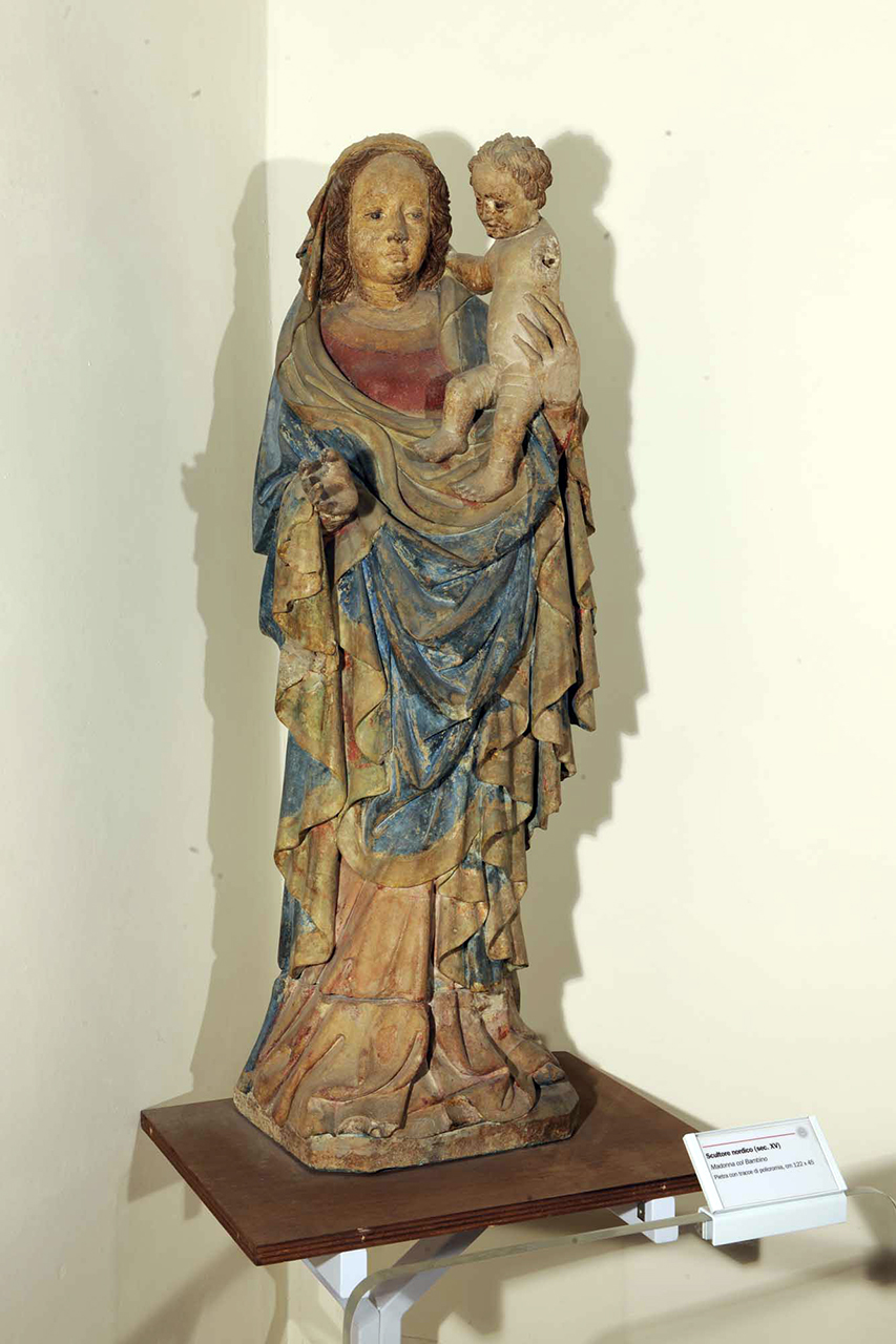 Madonna con Bambino (statua, opera isolata) - ambito Europa settentrionale (metà sec. XV)