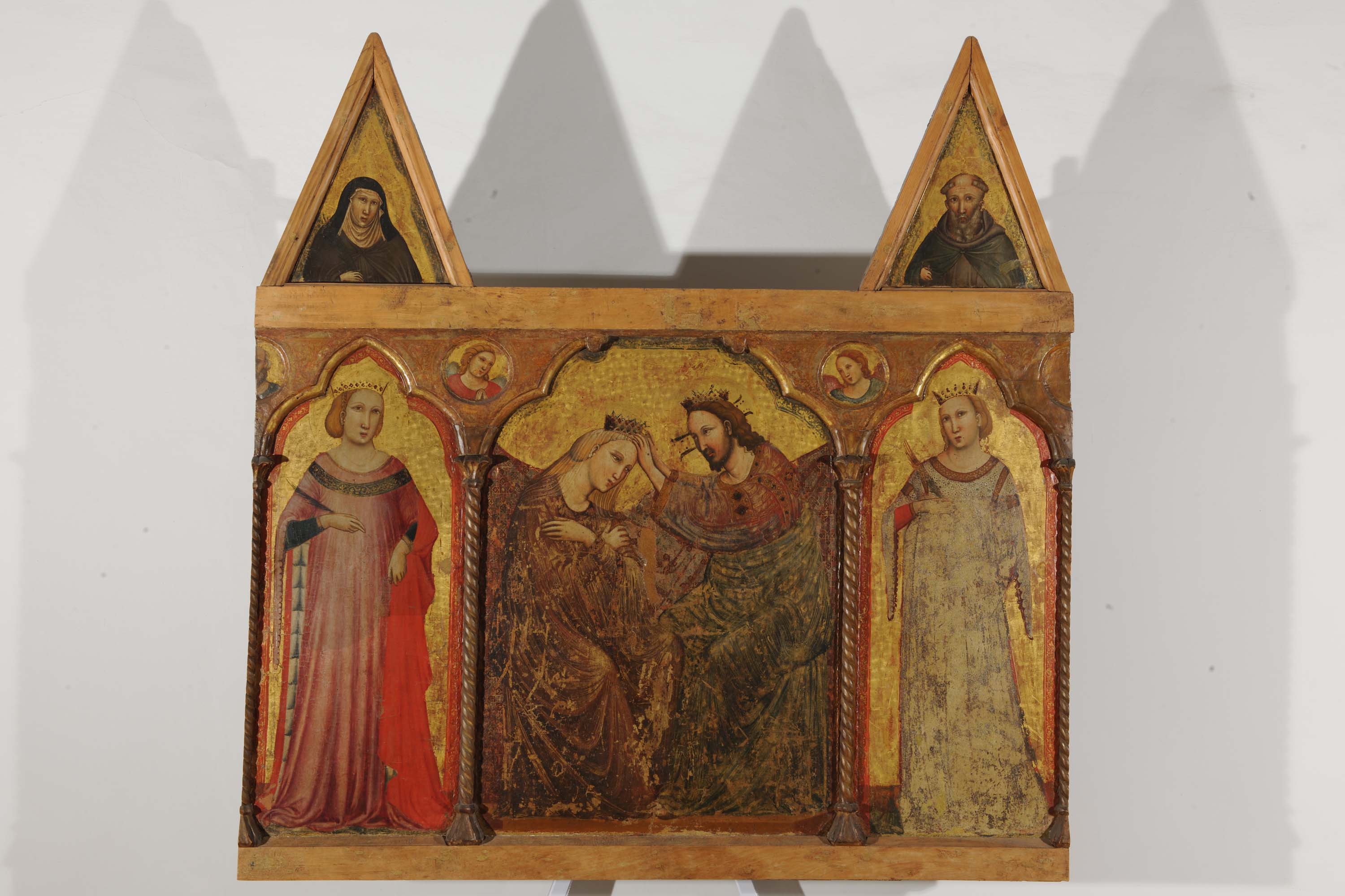 Incoronazione della Madonna e santi (dipinto, elemento d'insieme) di Maestro dell'Incoronazione di Urbino (attribuito) - ambito marchigiano (prima metà sec. XIV)