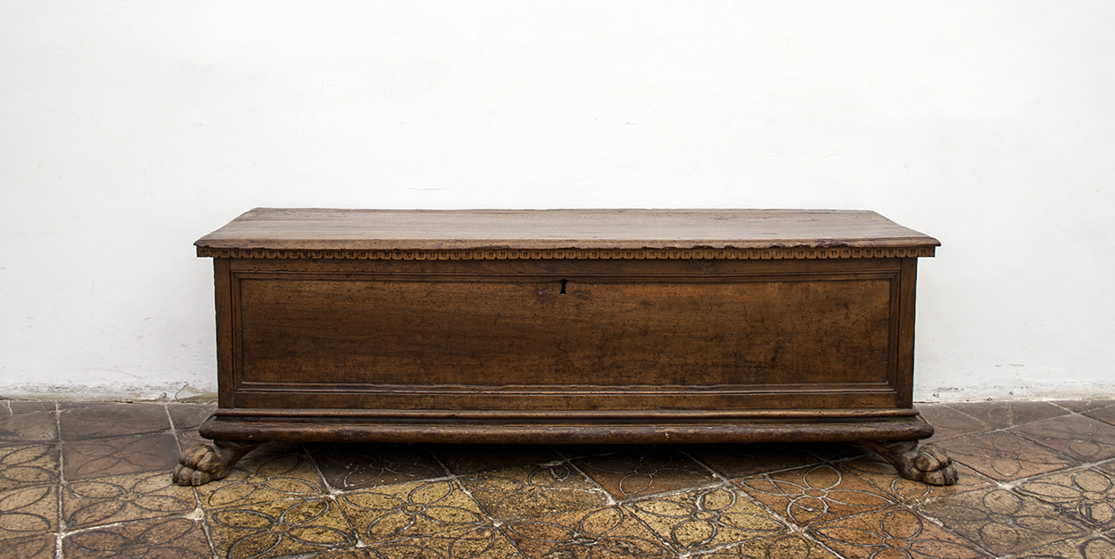 cassone, elemento d'insieme - bottega marchigiana (seconda metà sec. XVI)