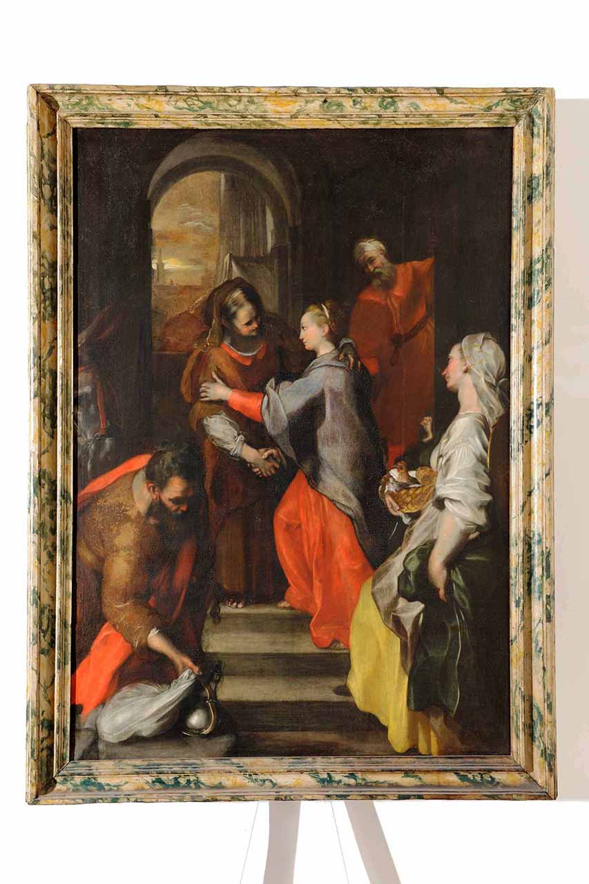 cornice, elemento d'insieme - bottega marchigiana (prima metà sec. XVII)