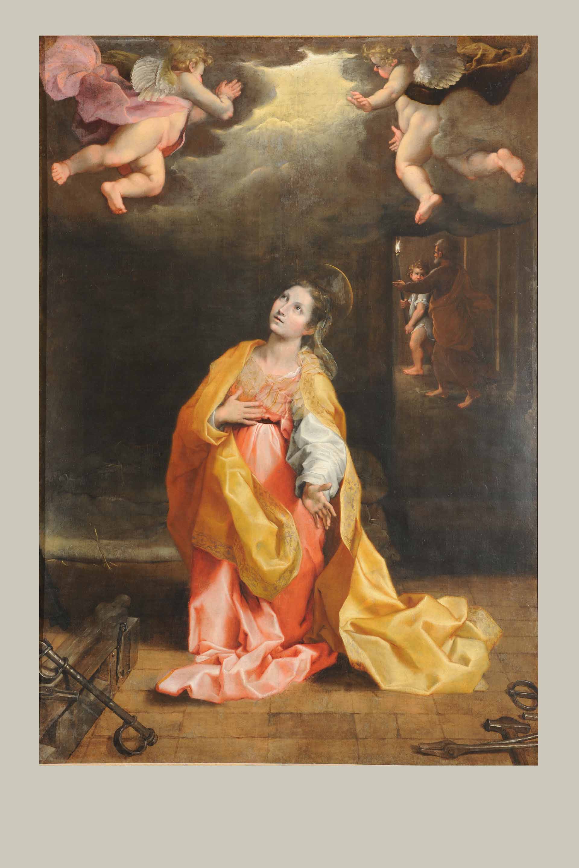 Sant'Agata in carcere, Sant'Agata (dipinto, elemento d'insieme) di Vitali Alessandro - ambito marchigiano (inizio sec. XVII)