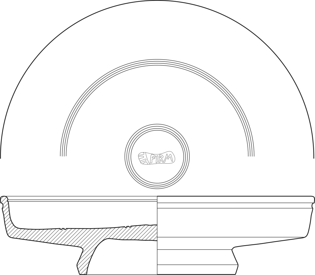 piatto con orlo verticale a fascia semplice, Conspectus 20/ Dragendorff 17A (sec. I d.C)