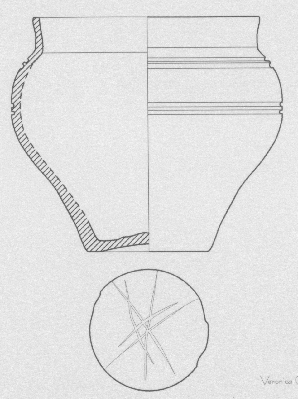 olletta, simile a Ricci 1/62 (secc. I-II d.C)