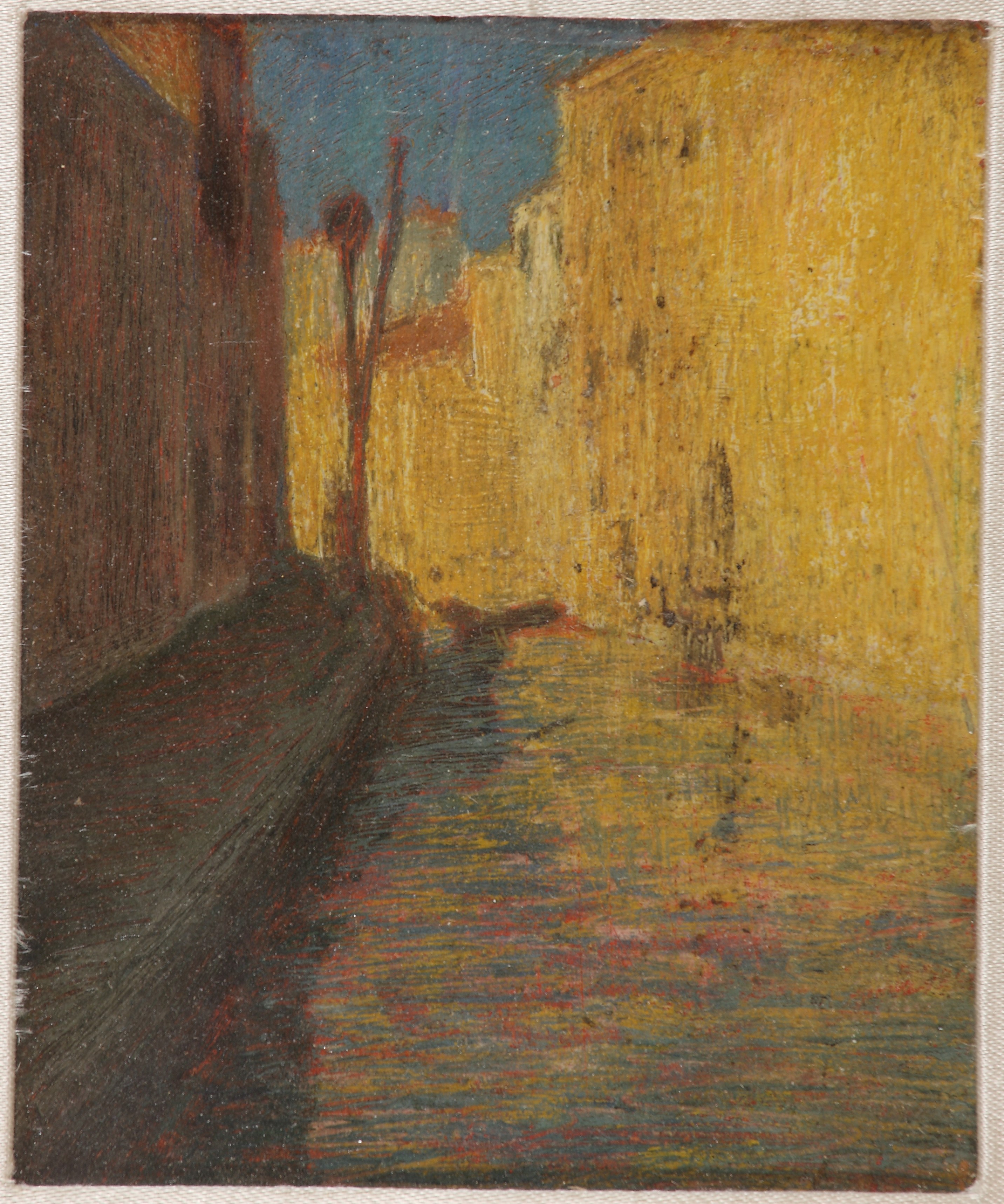 veduta di città (Milano?) (dipinto) di Boccioni Umberto (sec. XX)