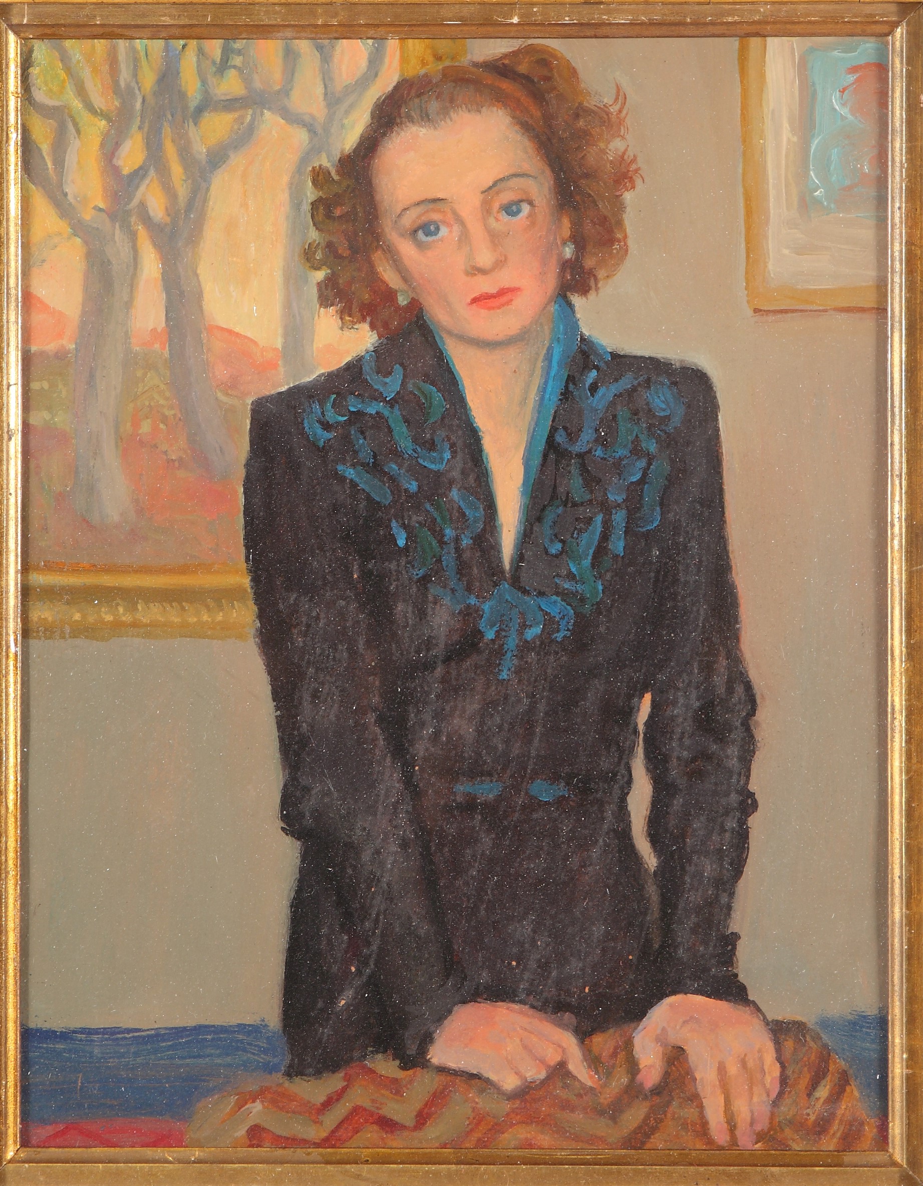 ritratto di donna (dipinto) di Mafai Mario (sec. XX)