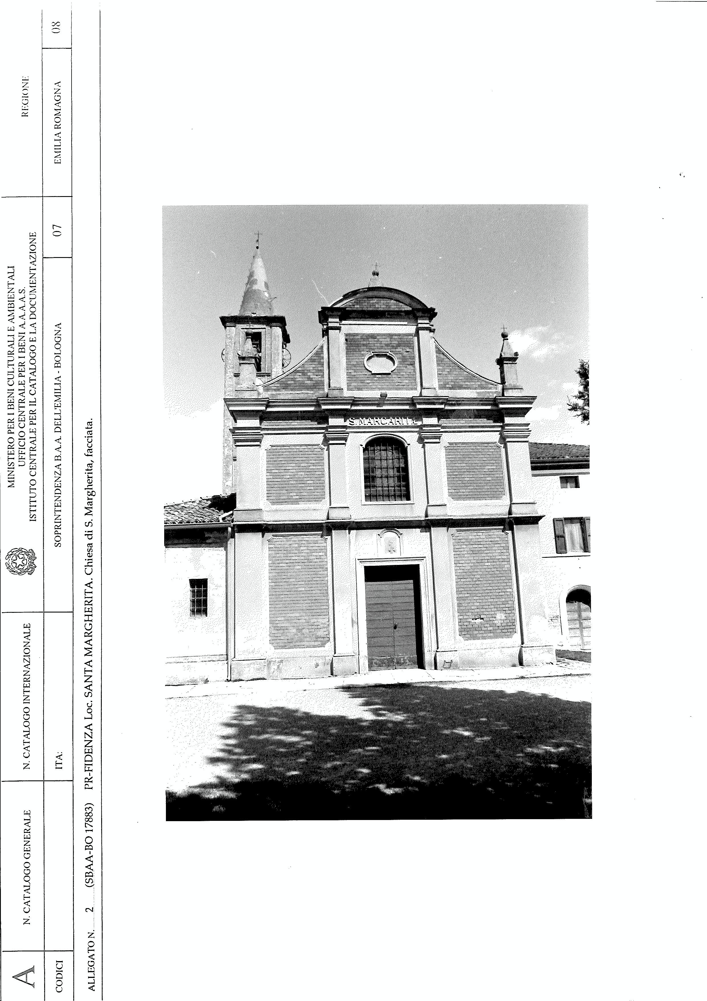 Chiesa di S. Margherita (edilizia religiosa complessa a corpi aggregati, chiesastica) - Fidenza (PR) 