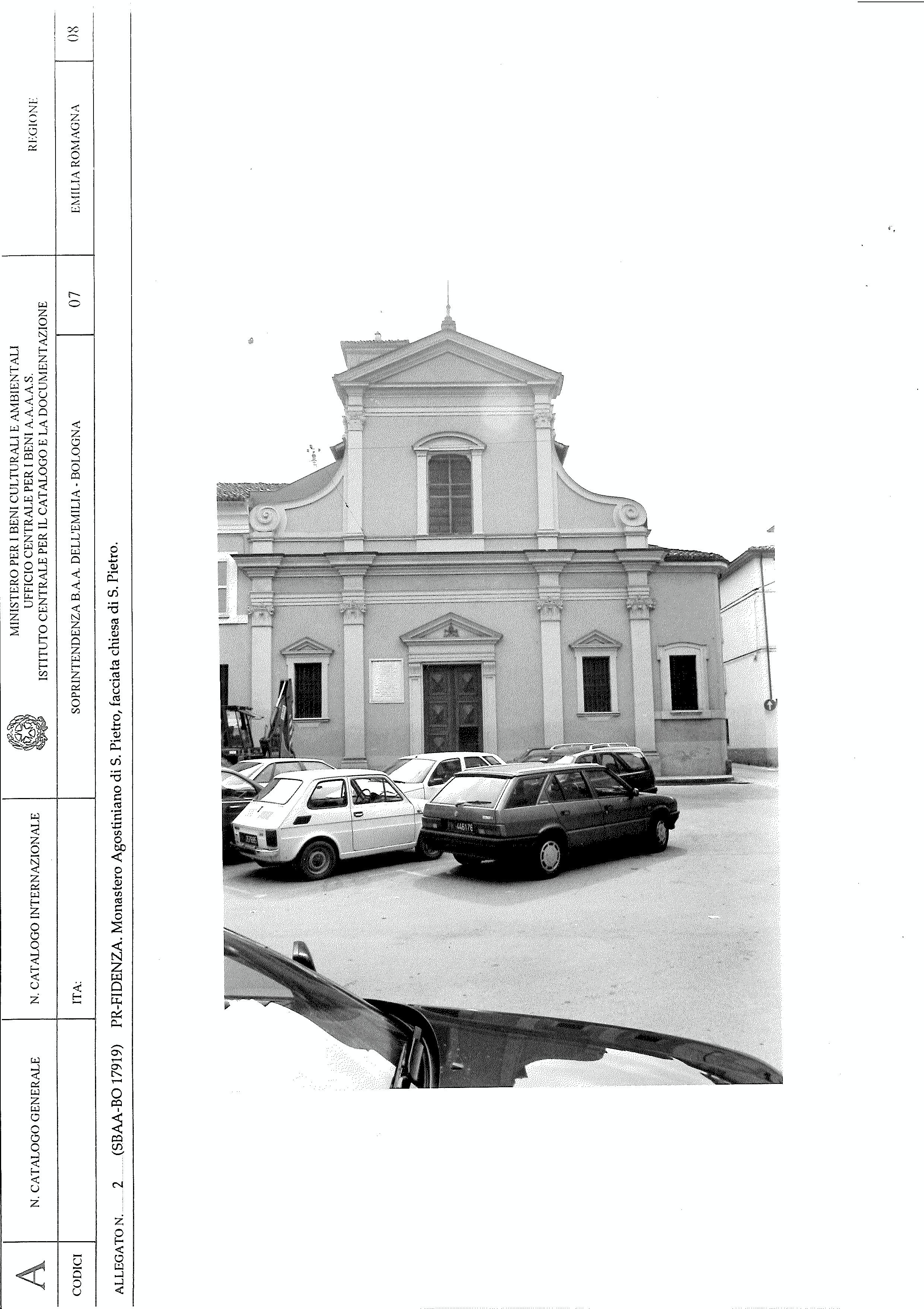 Monastero Agostiniano di S. Pietro (edilizia religiosa complessa a corpi aggregati, conventuale) - Fidenza (PR) 