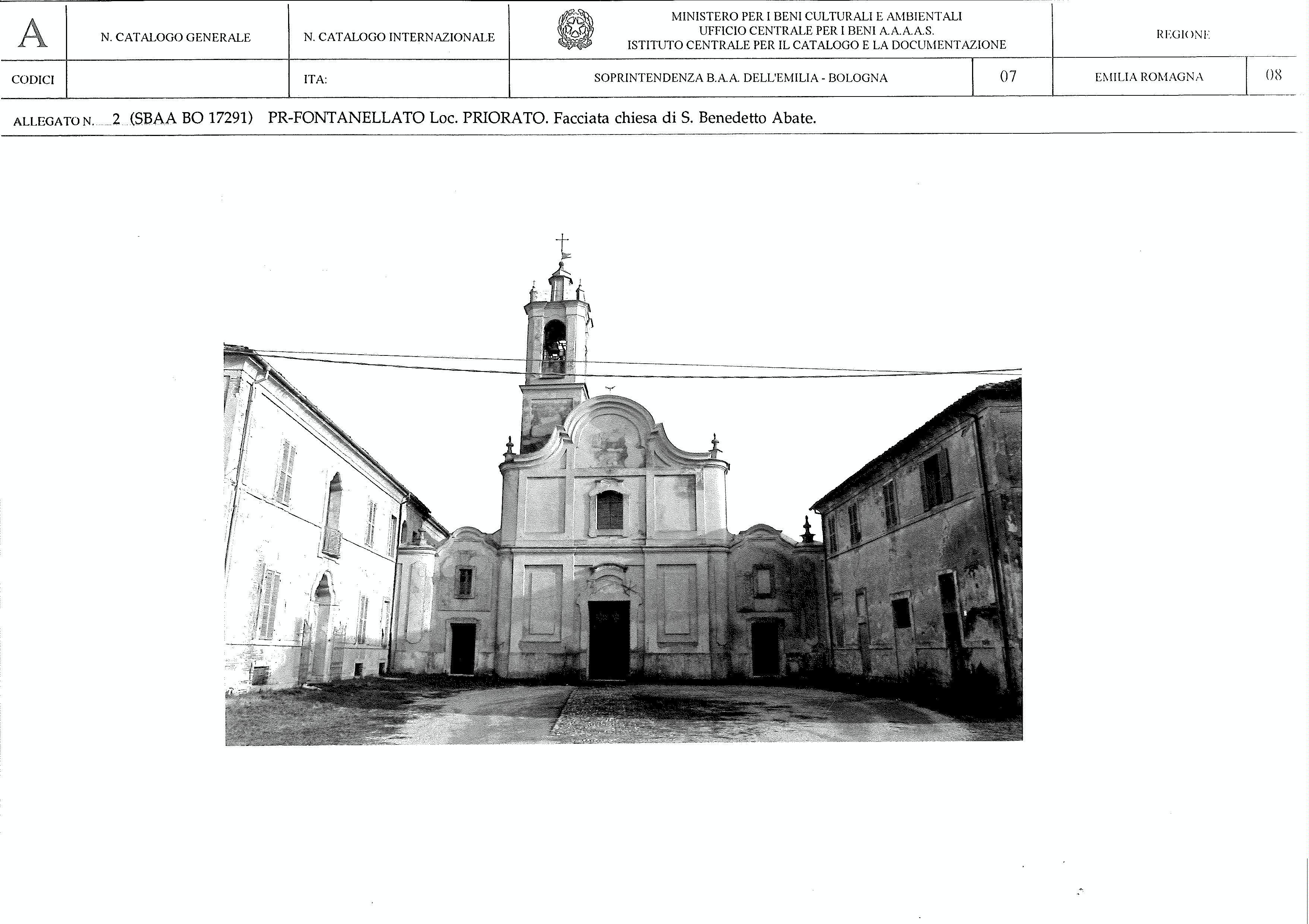 Chiesa di S. Benedetto Abate (edilizia religiosa complessa a corpi aggregati, chiesastica) - Fontanellato (PR) 