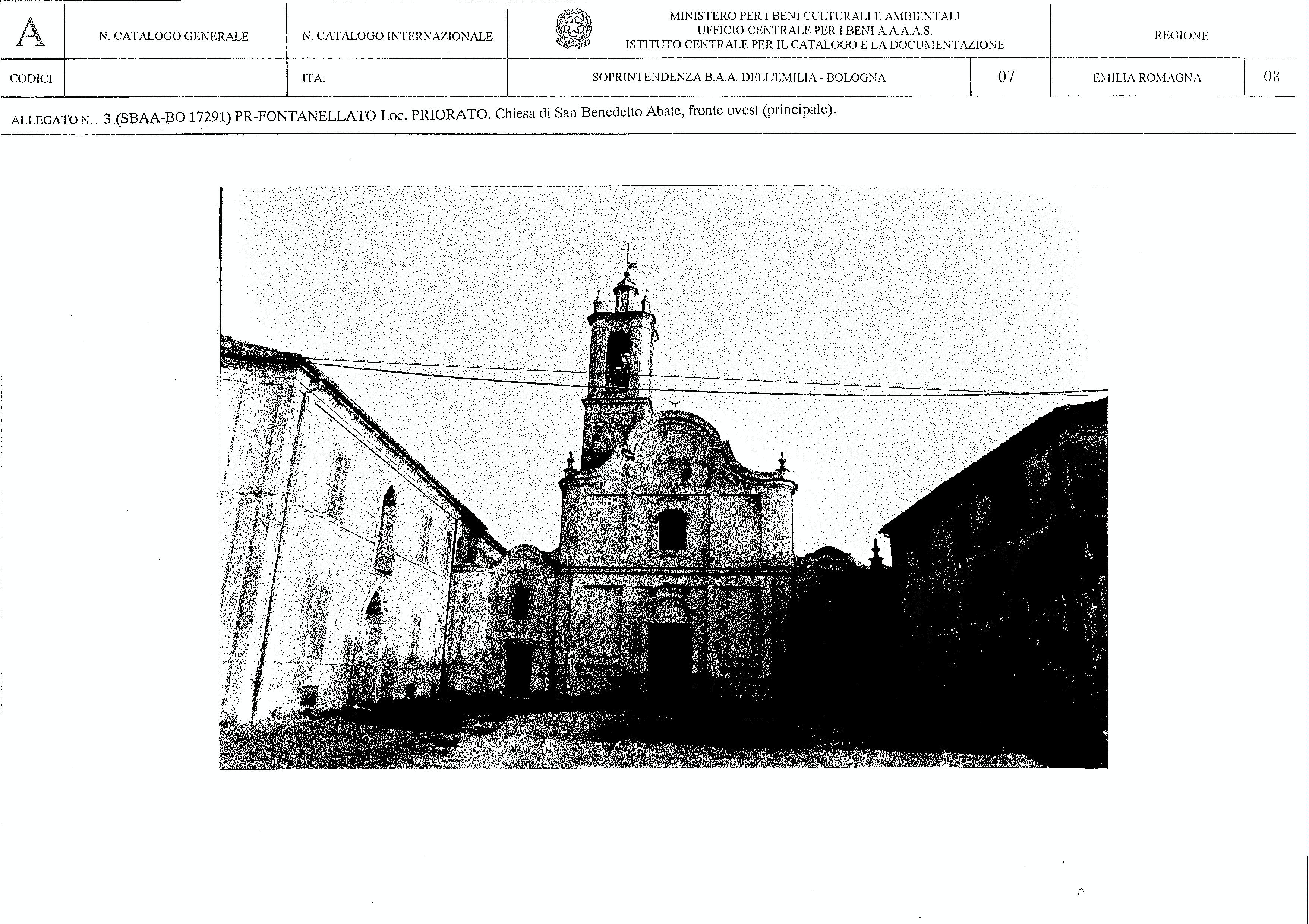 Chiesa di S. Benedetto Abate (chiesa, sussidiaria) - Fontanellato (PR) 