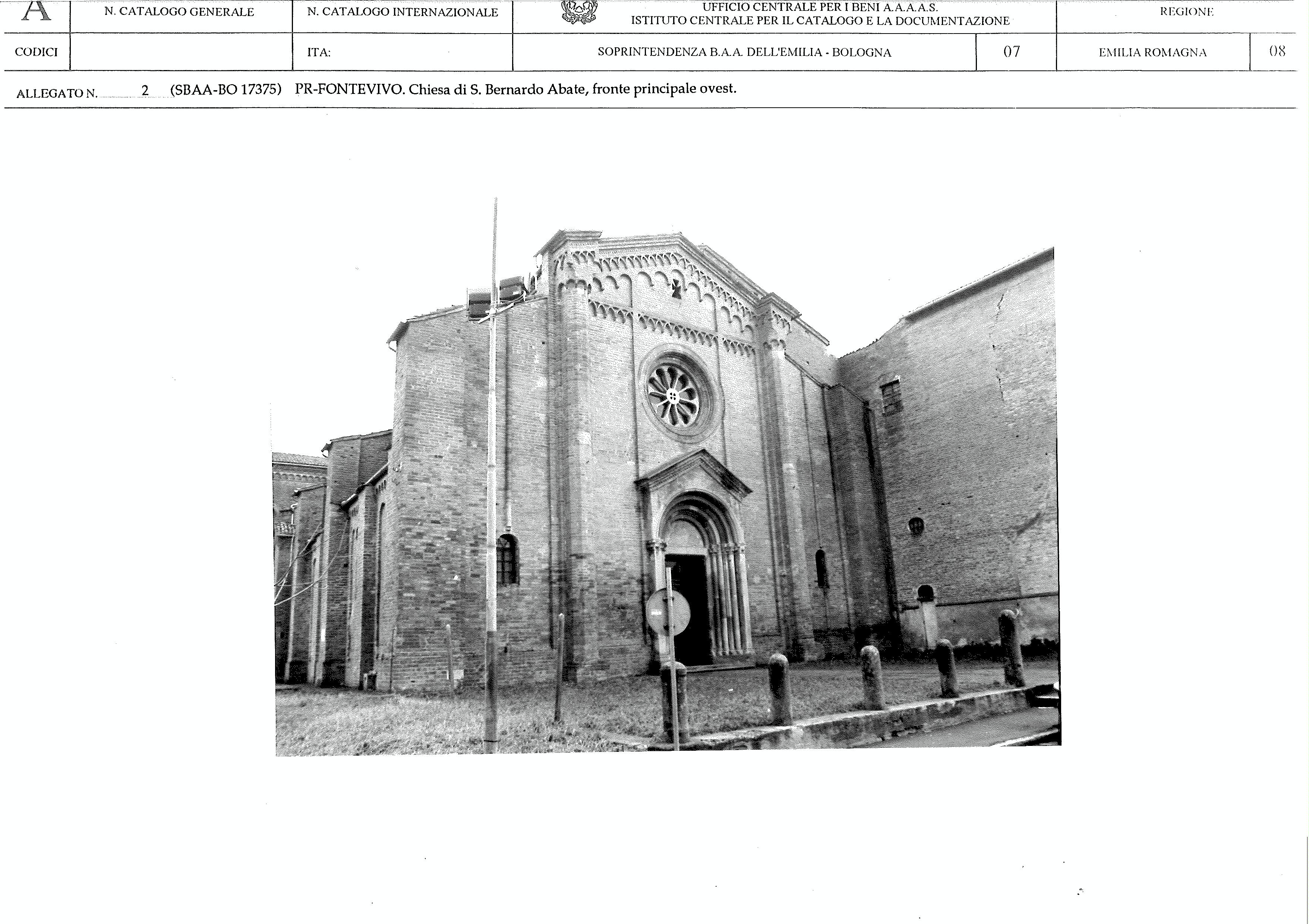 Chiesa di S. Bernardo Abate (convento, conventuale) - Fontevivo (PR) 