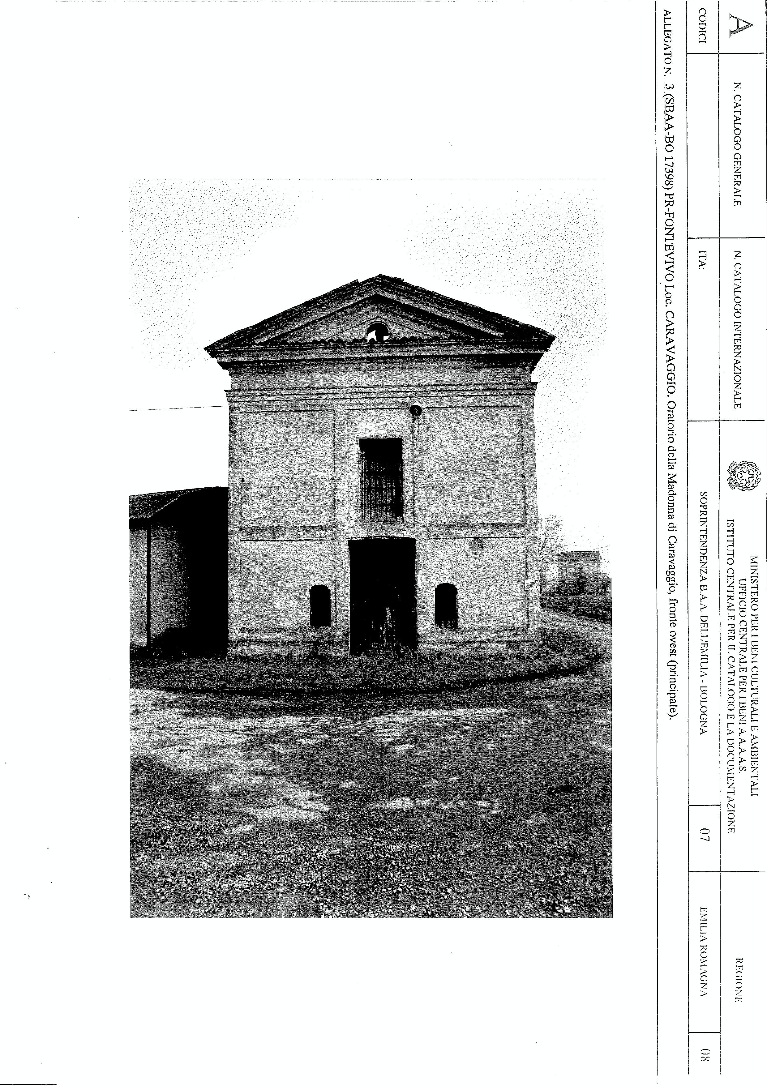 Oratorio della Madonna del Caravaggio (oratorio) - Fontevivo (PR) 