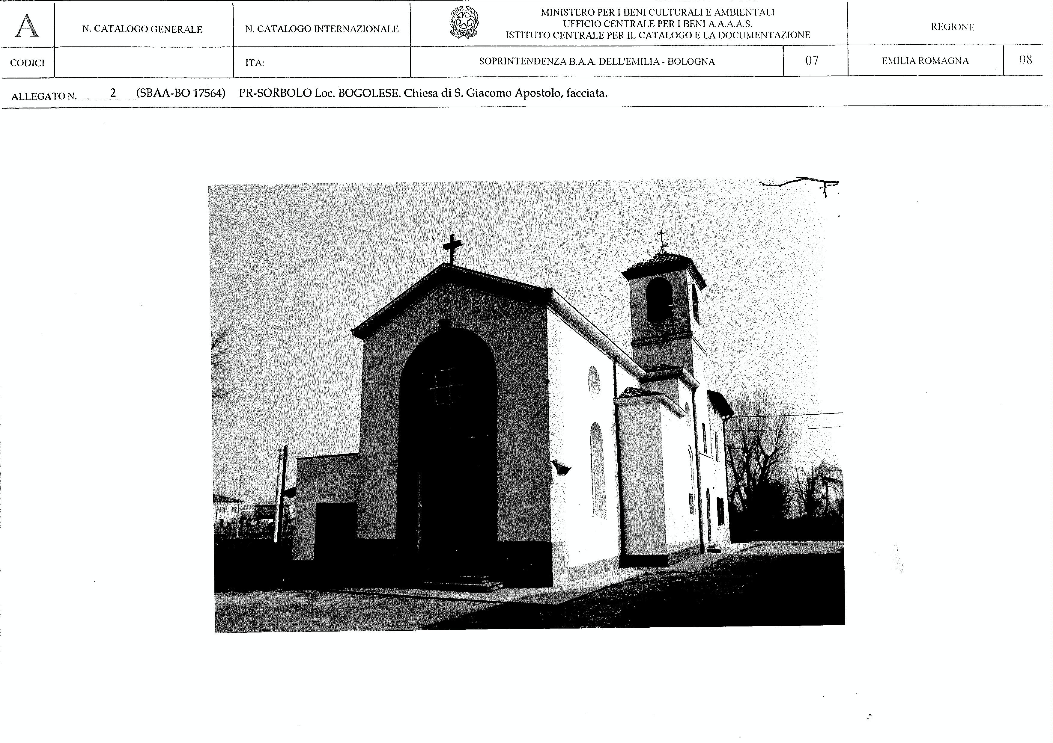 Chiesa di S. Giacomo Apostolo (chiesa, parrocchiale) - Sorbolo (PR) 