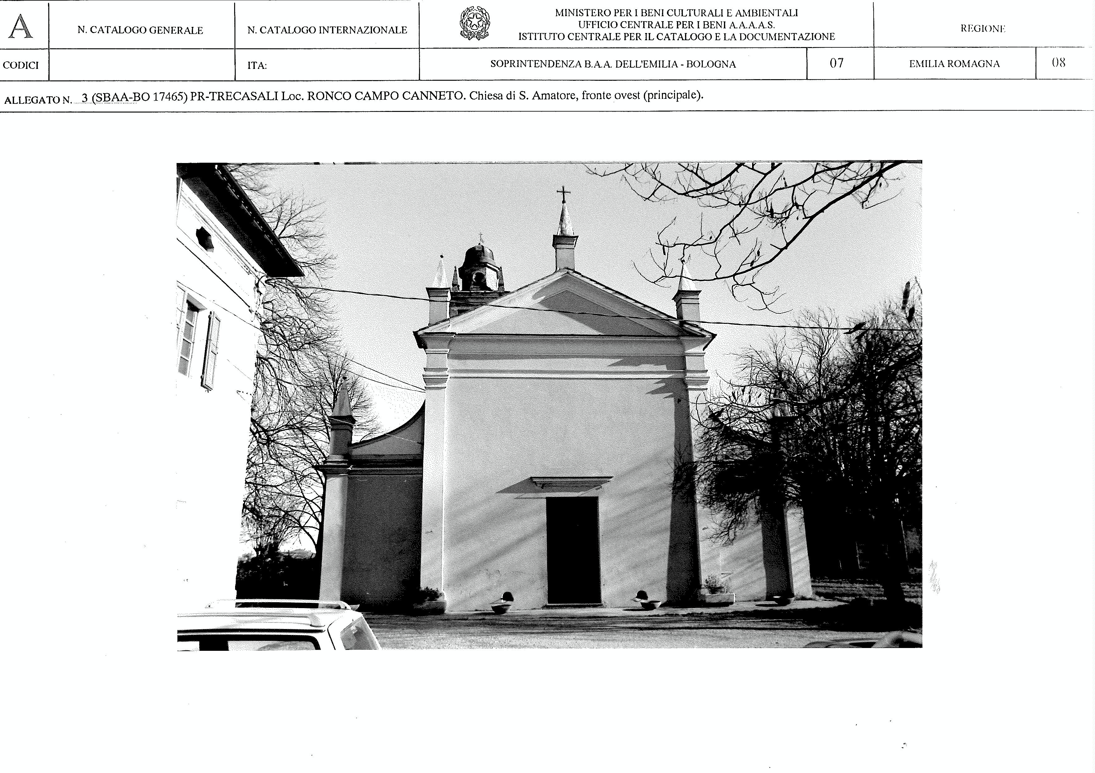 Chiesa di S. Amatore Vescovo (chiesa, parrocchiale) - Trecasali (PR) 