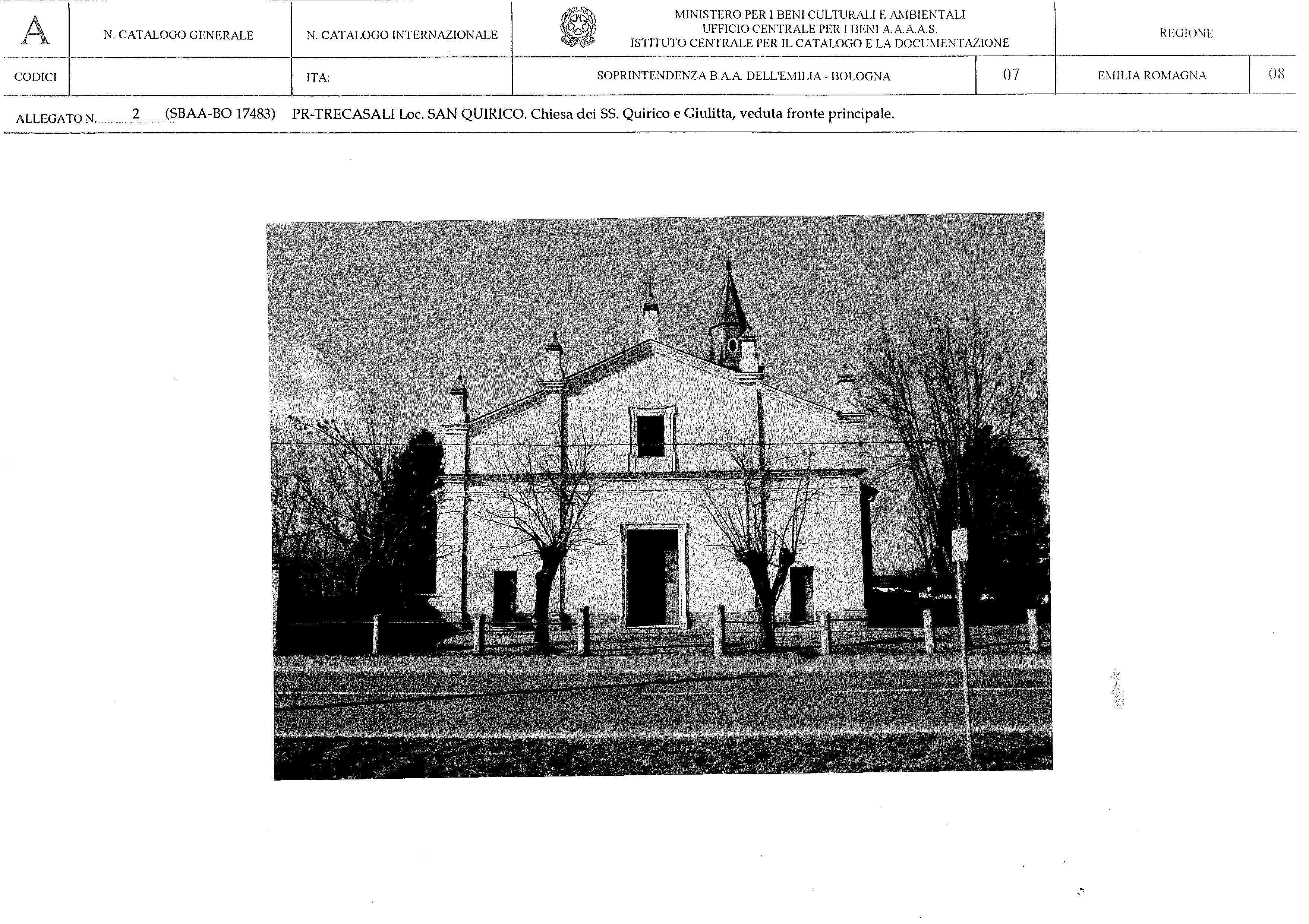 Chiesa dei SS. Quirico e Giulitta (chiesa, parrocchiale) - Trecasali (PR) 