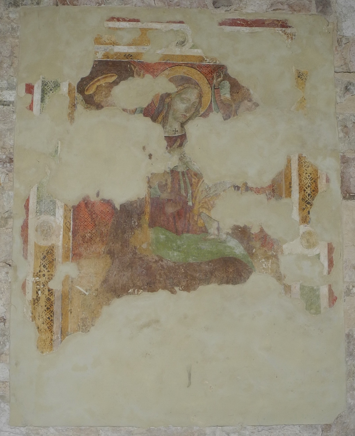 Maestà del Voltone, Madonna con Bambino in trono e angeli (dipinto, opera isolata) di Merlini Orlando (attribuito) - ambito Italia centrale (inizio sec. XVI)