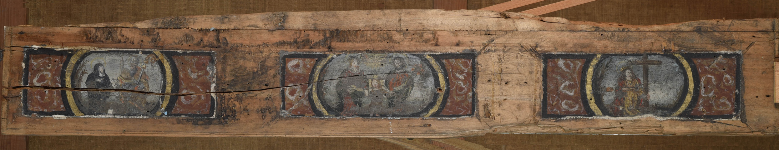 Sacra Famiglia e Santi (predella) - ambito toscano (primo quarto sec. XVII)