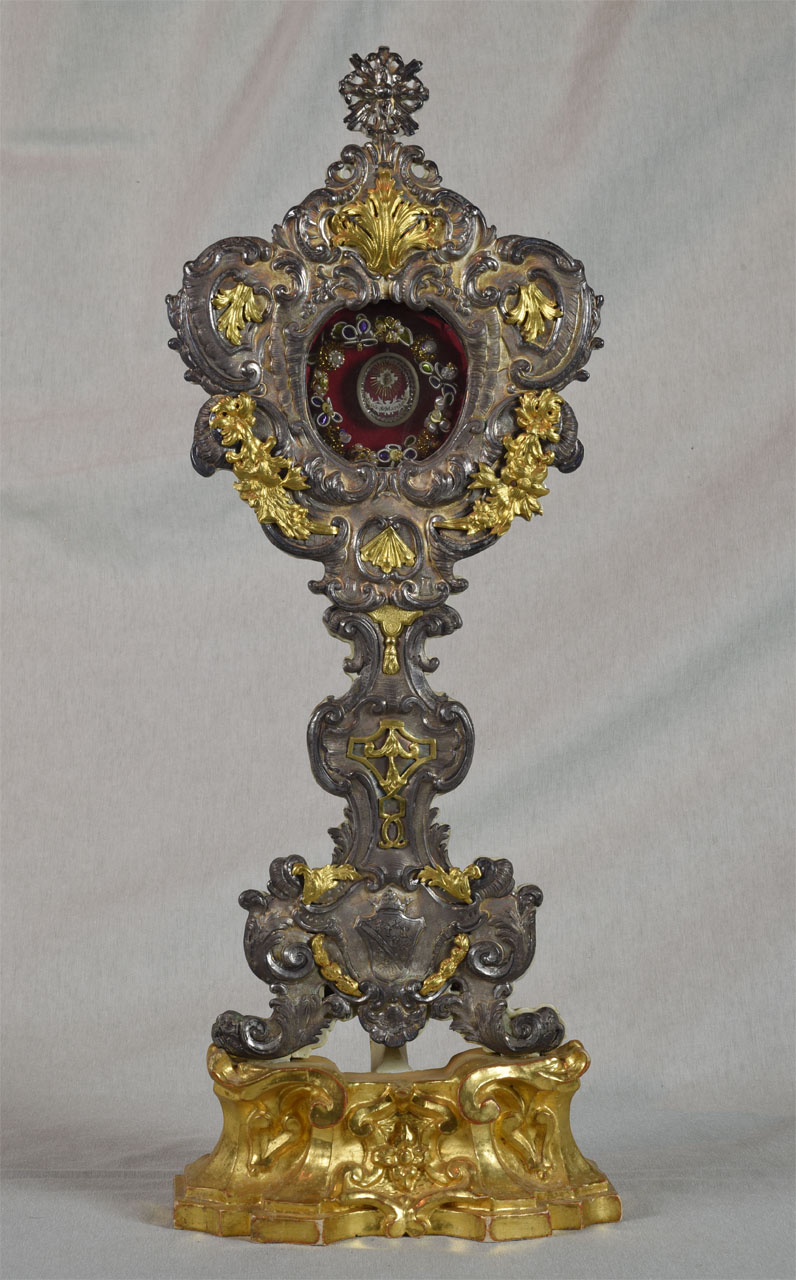 reliquiario-ostensorio - bottega senese (sec. XVIII)