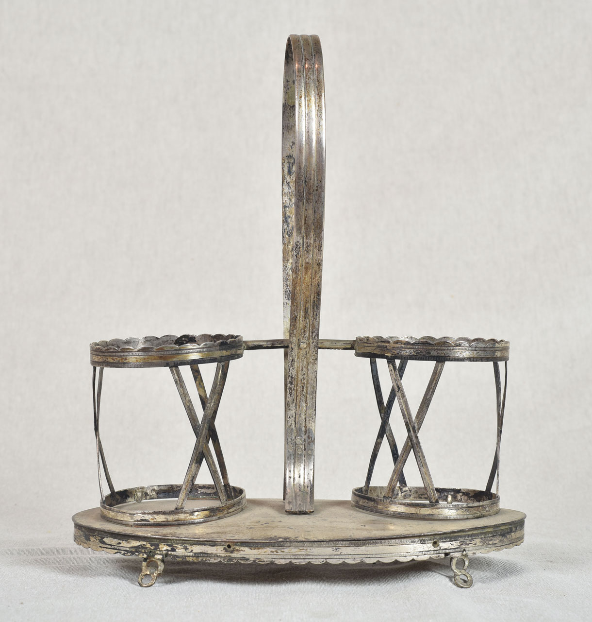 ampolliera, elemento d'insieme - bottega toscana (sec. XIX)