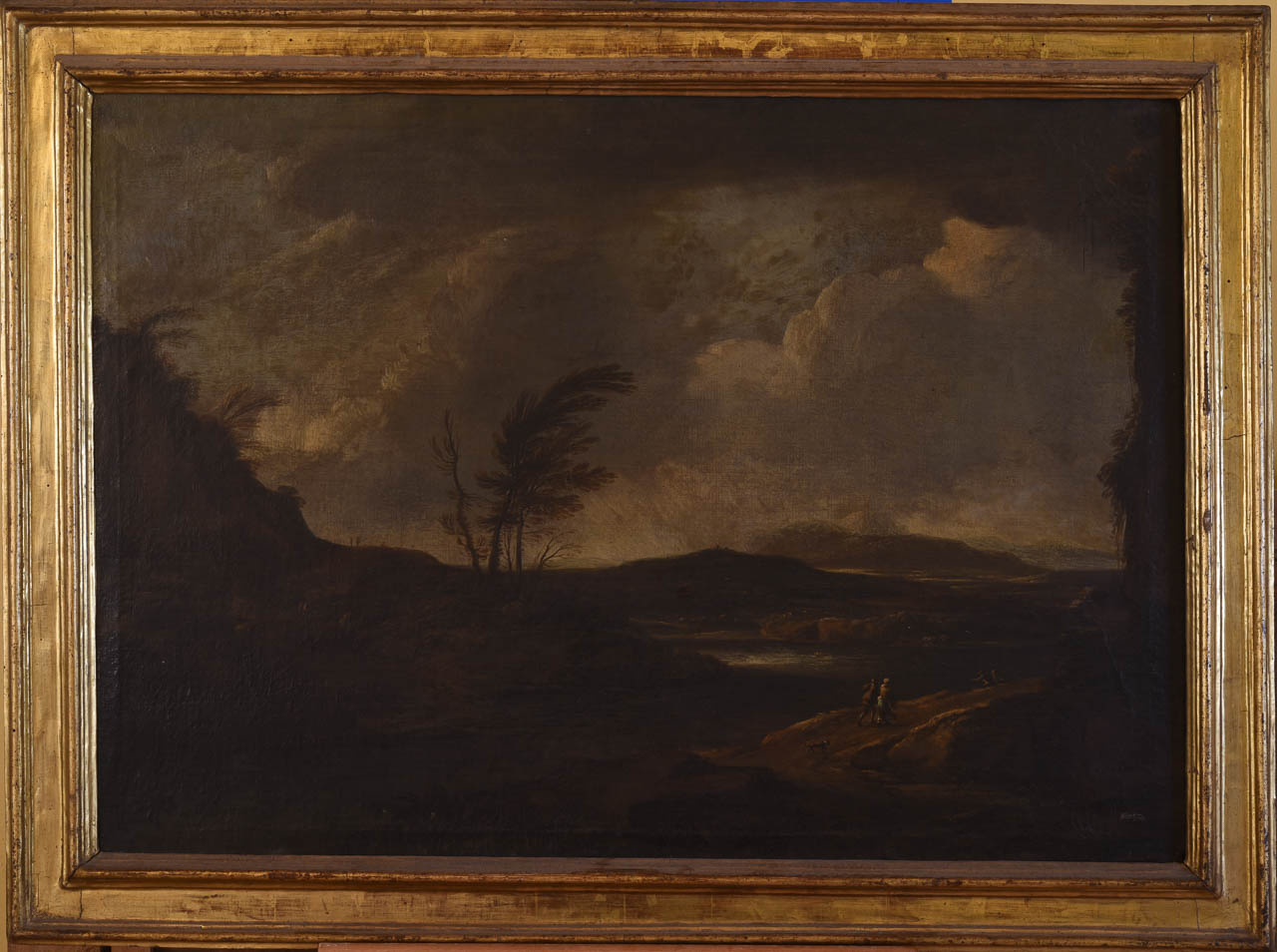 paesaggio (dipinto) - ambito olandese (sec. XVII)
