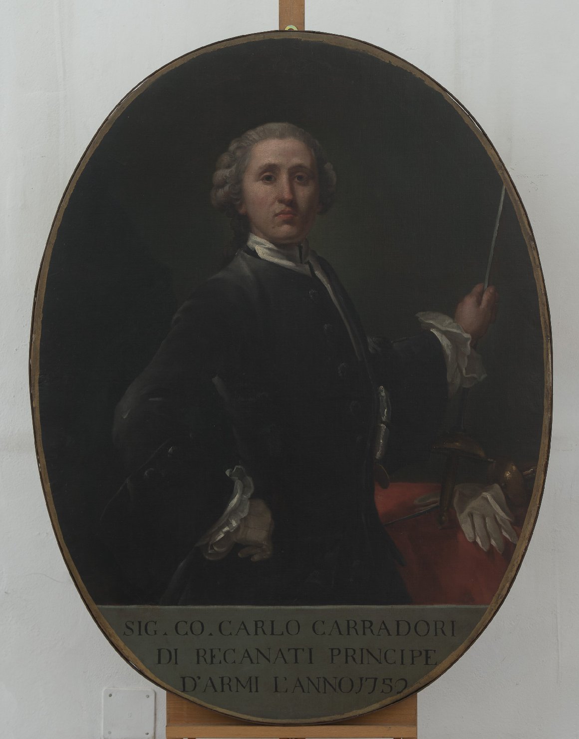 Ritratto di Carlo Carradori (dipinto) - ambito modenese (sec. XVIII)