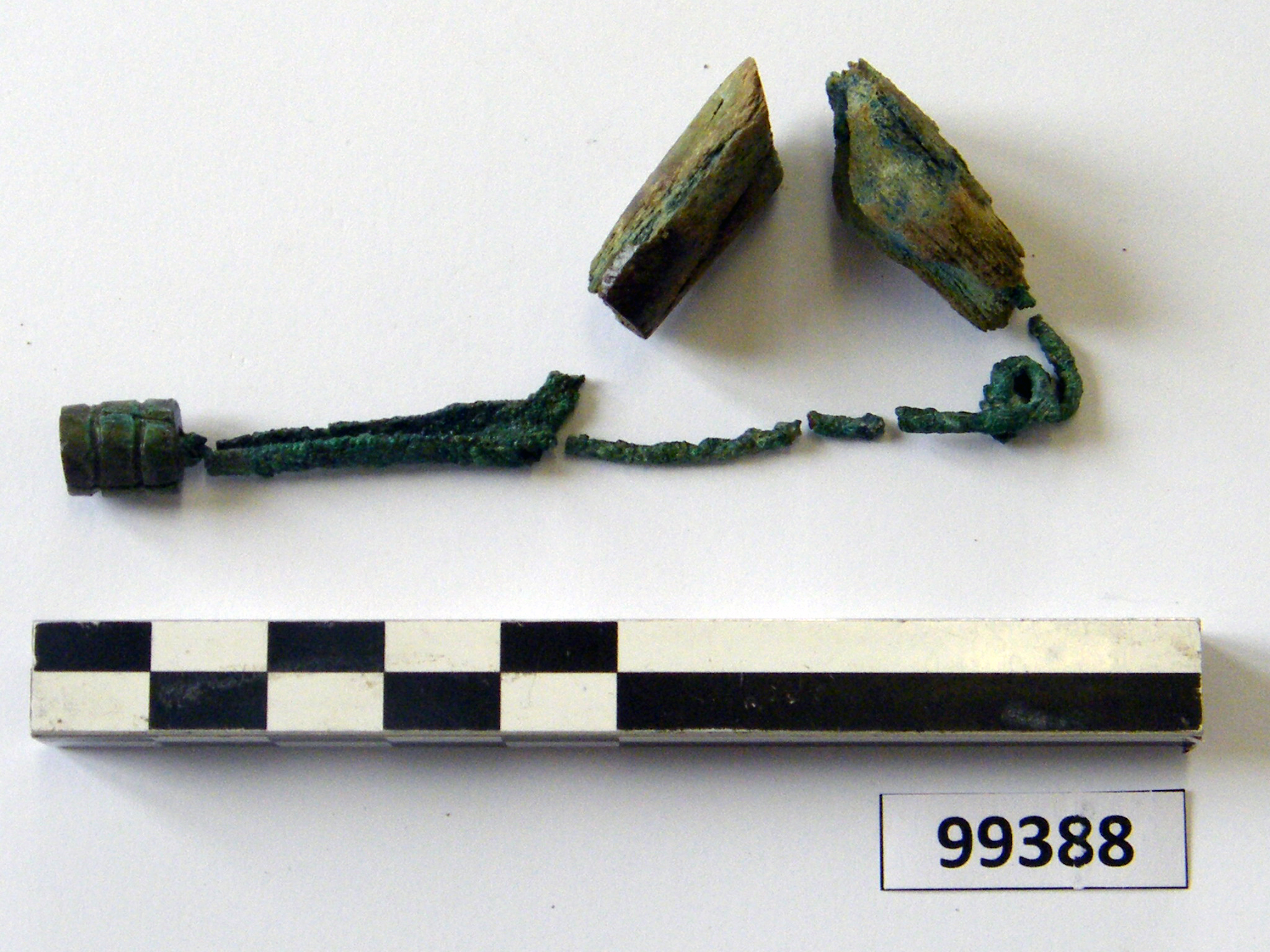 fibula, ad arco rivestito (sec. VI a.C)