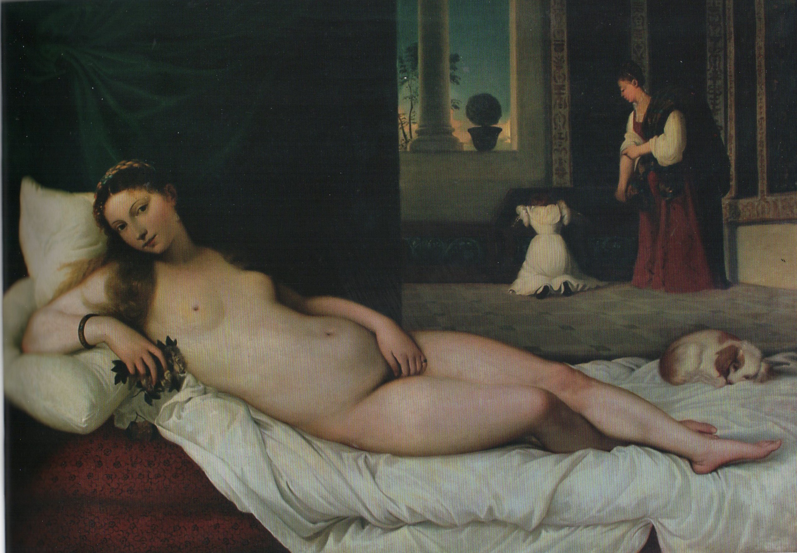 Venere di Urbino, figura femminile nuda (dipinto) di Preti Cletofonte (sec. XIX)